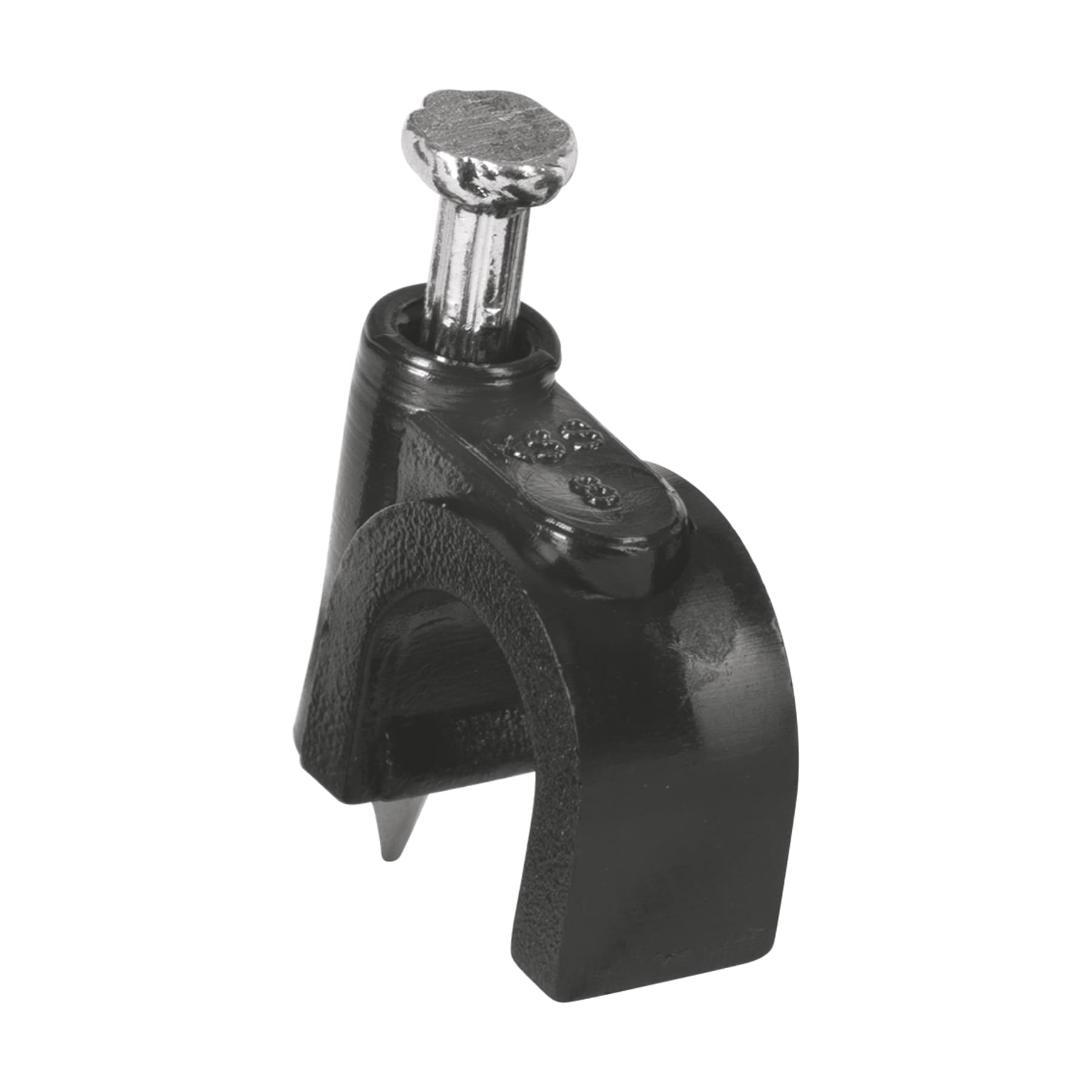 Bolsa con 20 grapas negras de 8 mm para cable redondo, Volteck, GCU-8N, 48281