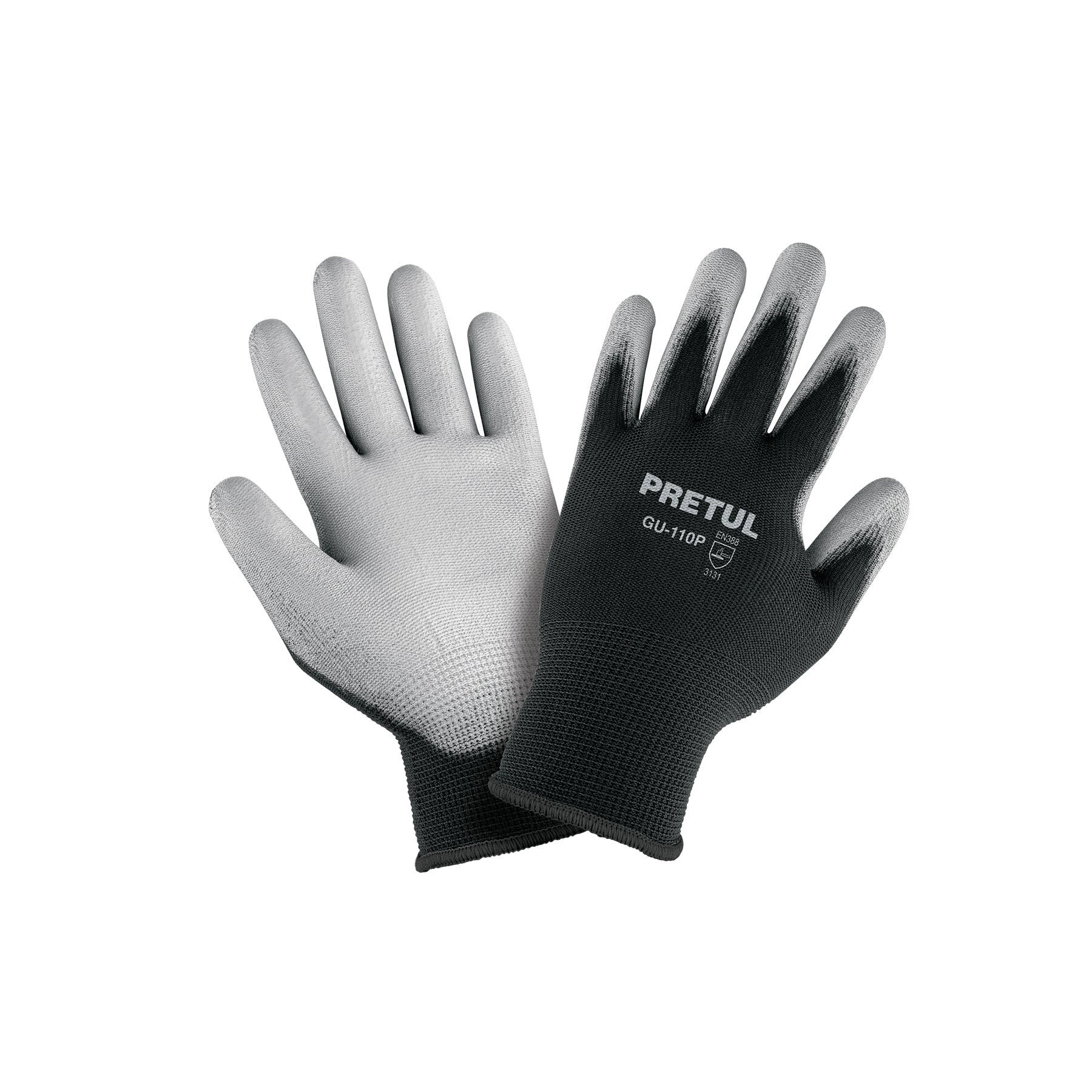 Guantes de nylon recubiertos de poliuretano, XCH, Pretul, GU-110P, 29930