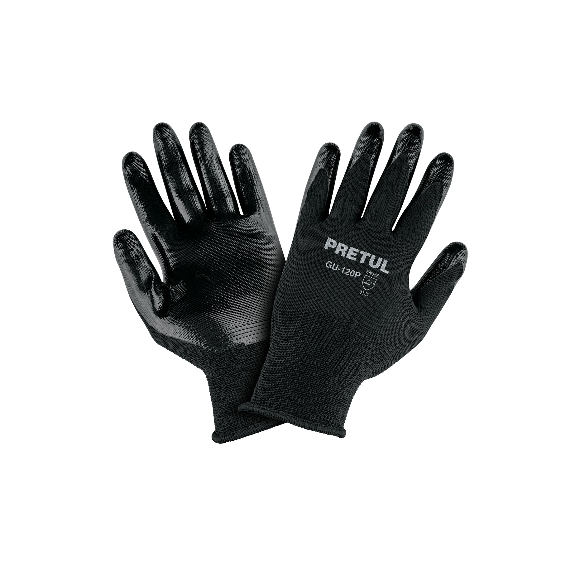 Guantes de nylon recubiertos de nitrilo, XCH, Pretul, GU-120P, 29928