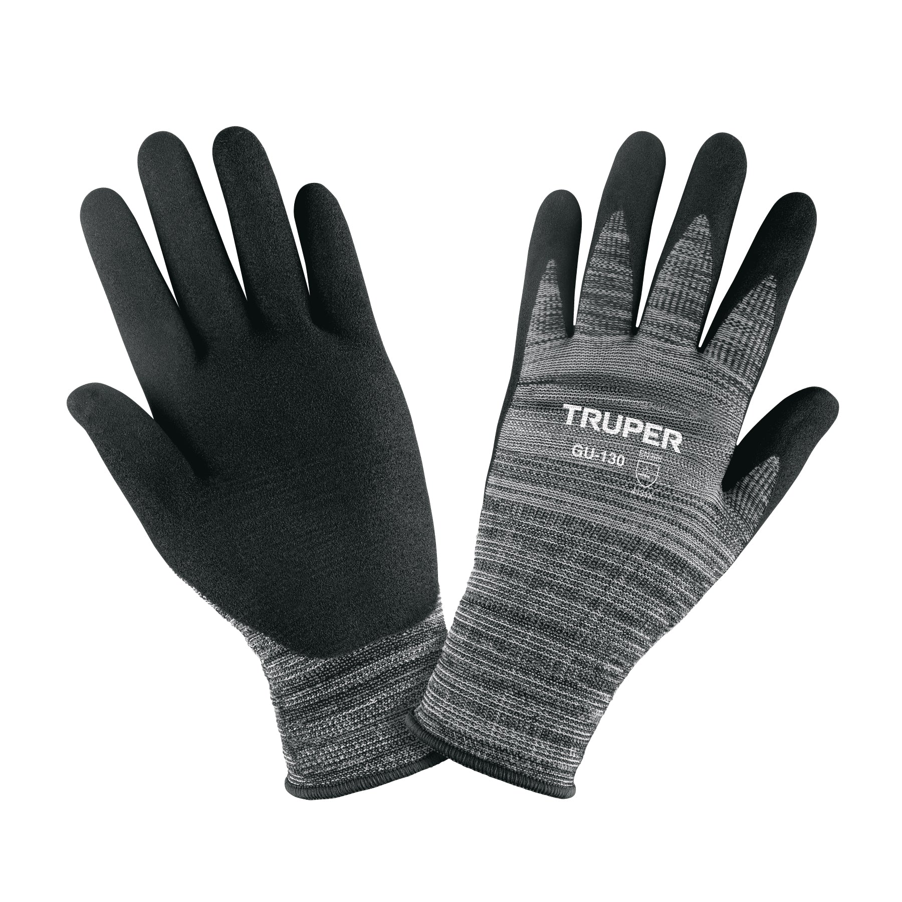 Guantes de nylon recubiertos de nitrilo arenoso, XCH, Truper