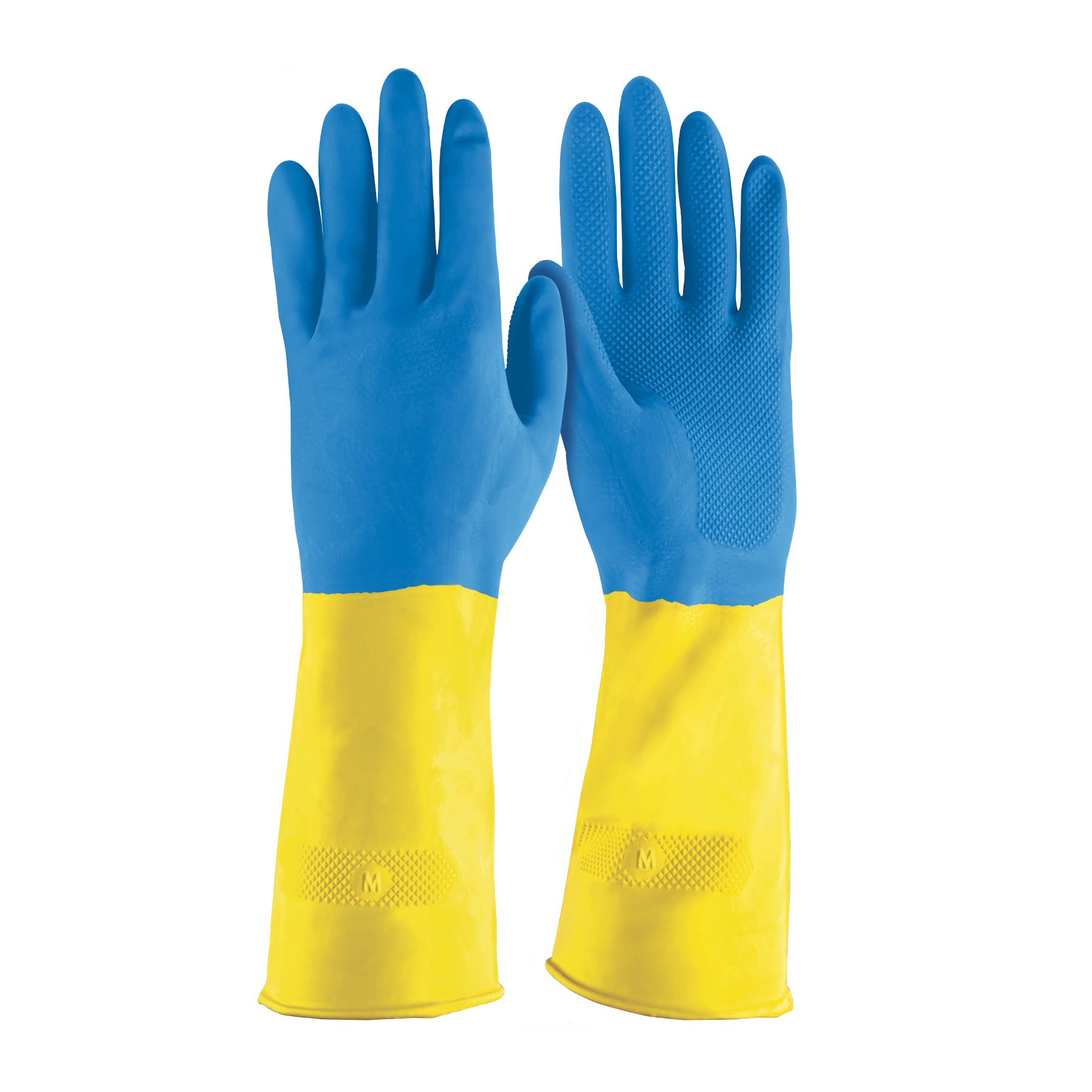 Guantes de látex reforzados para limpieza, M, Truper