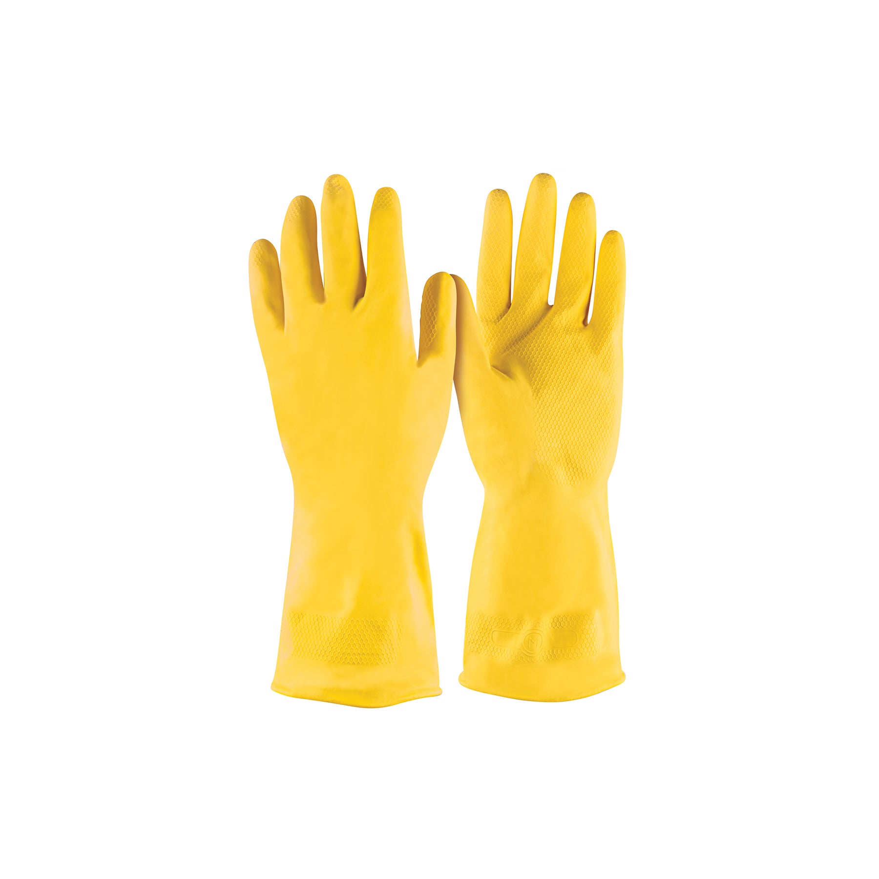 Guantes de látex para limpieza, amarillos, XG, Pretul