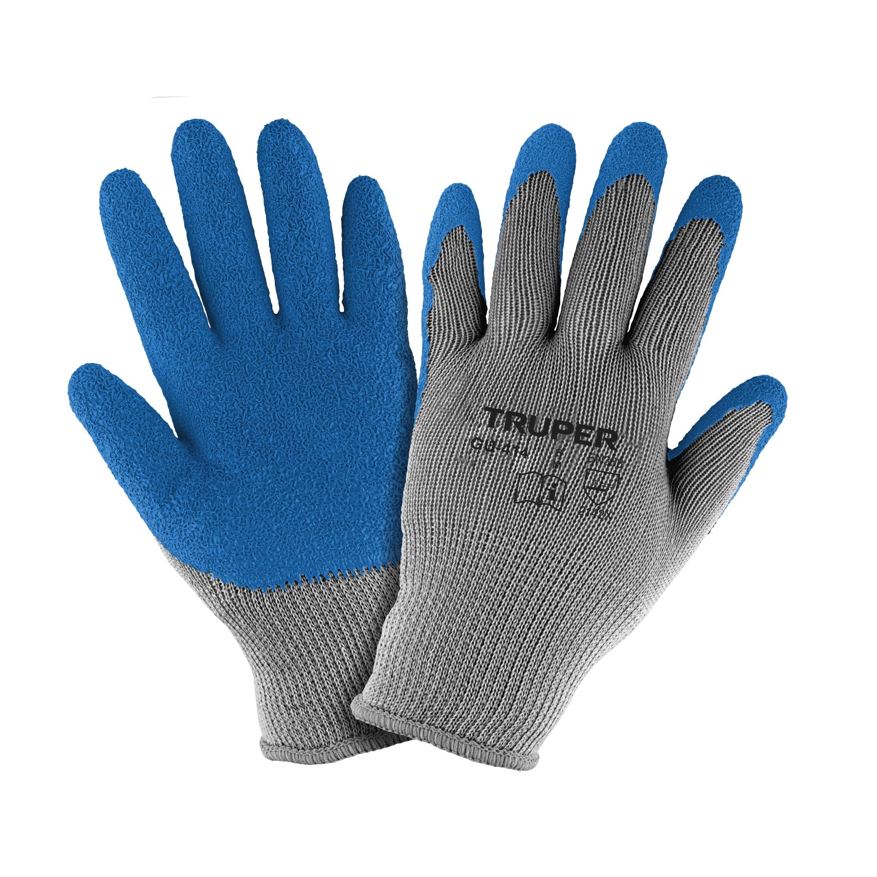 Guantes de poliéster recubiertos de latex, XG, Truper