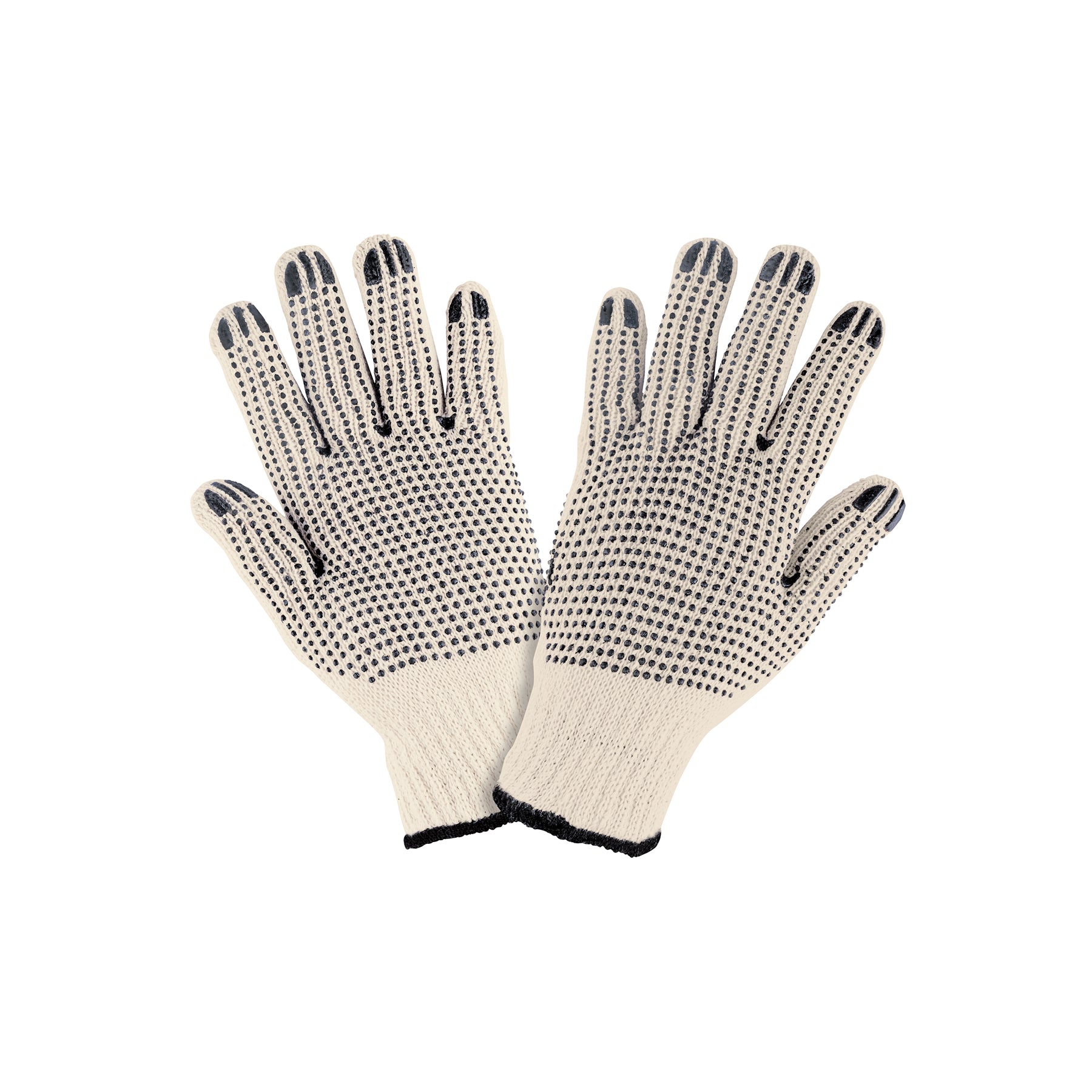 Guantes de algodón con puntos de PVC en palma y dorso, Pretul, GU-425, 21830
