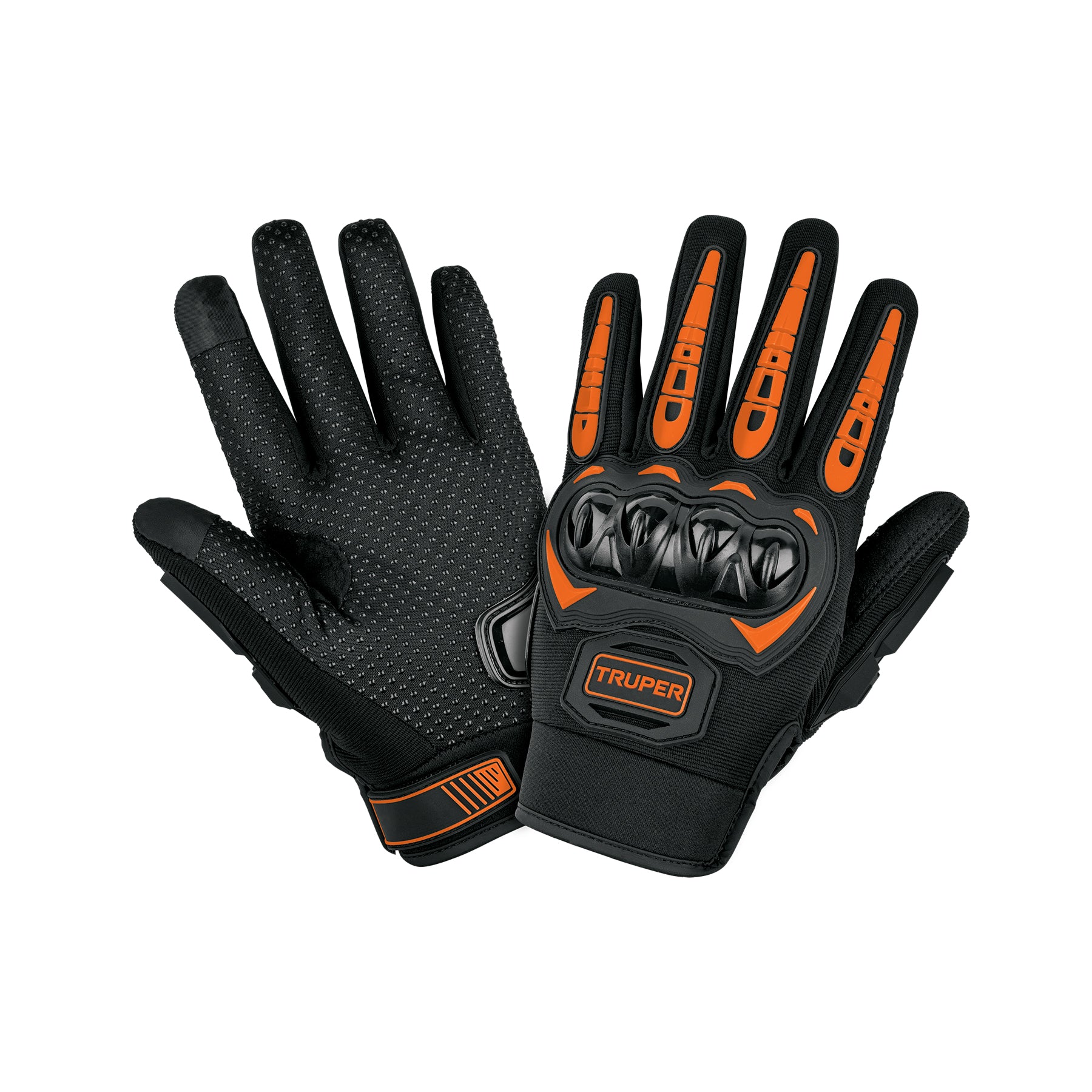 Guante con protección para motociclista, M, TRUPER