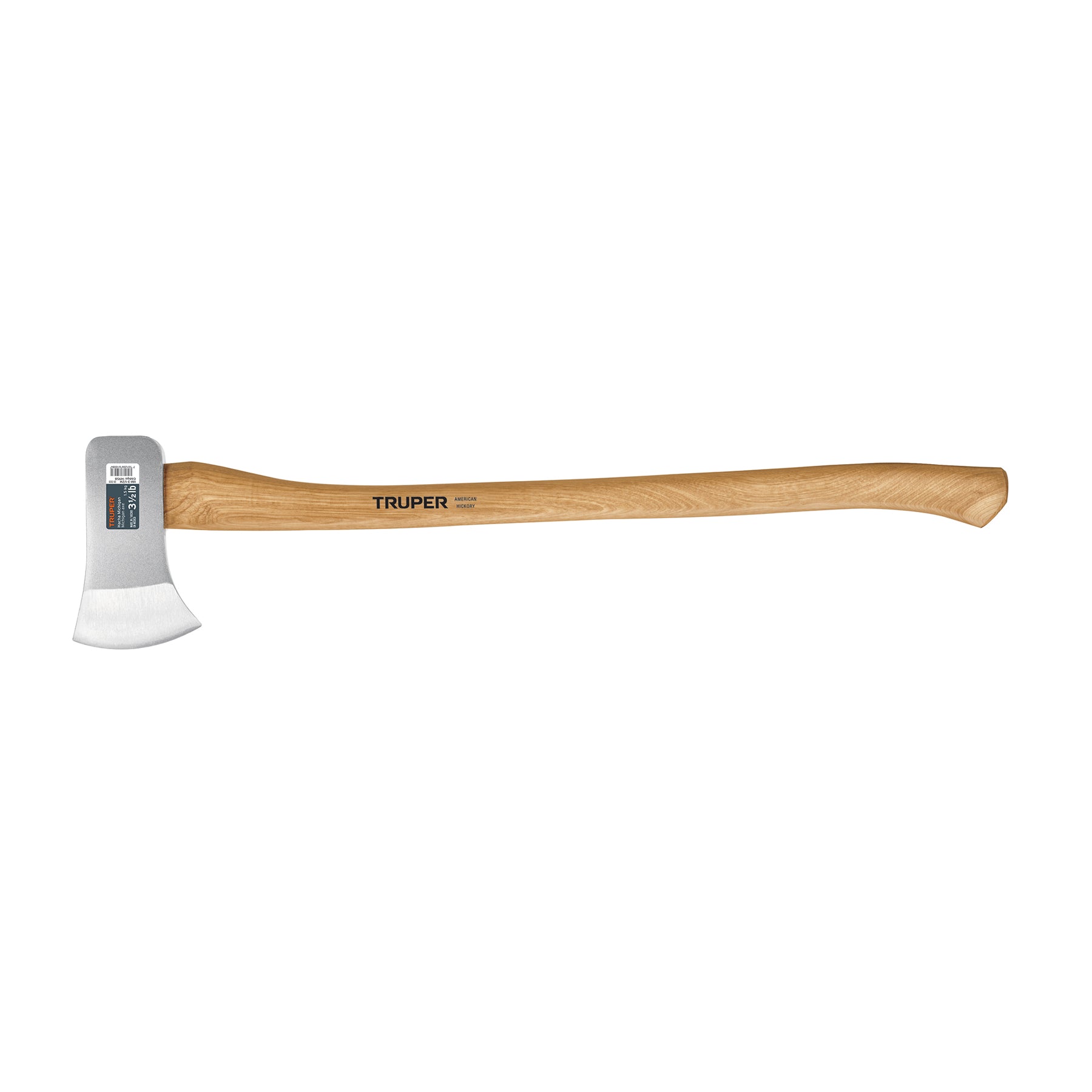 Hacha Michigan 3-1/2 lb, mango de hickory 34", Truper