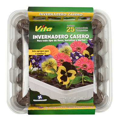 Invernadero Con 25 Peat Pellet Hortaflor