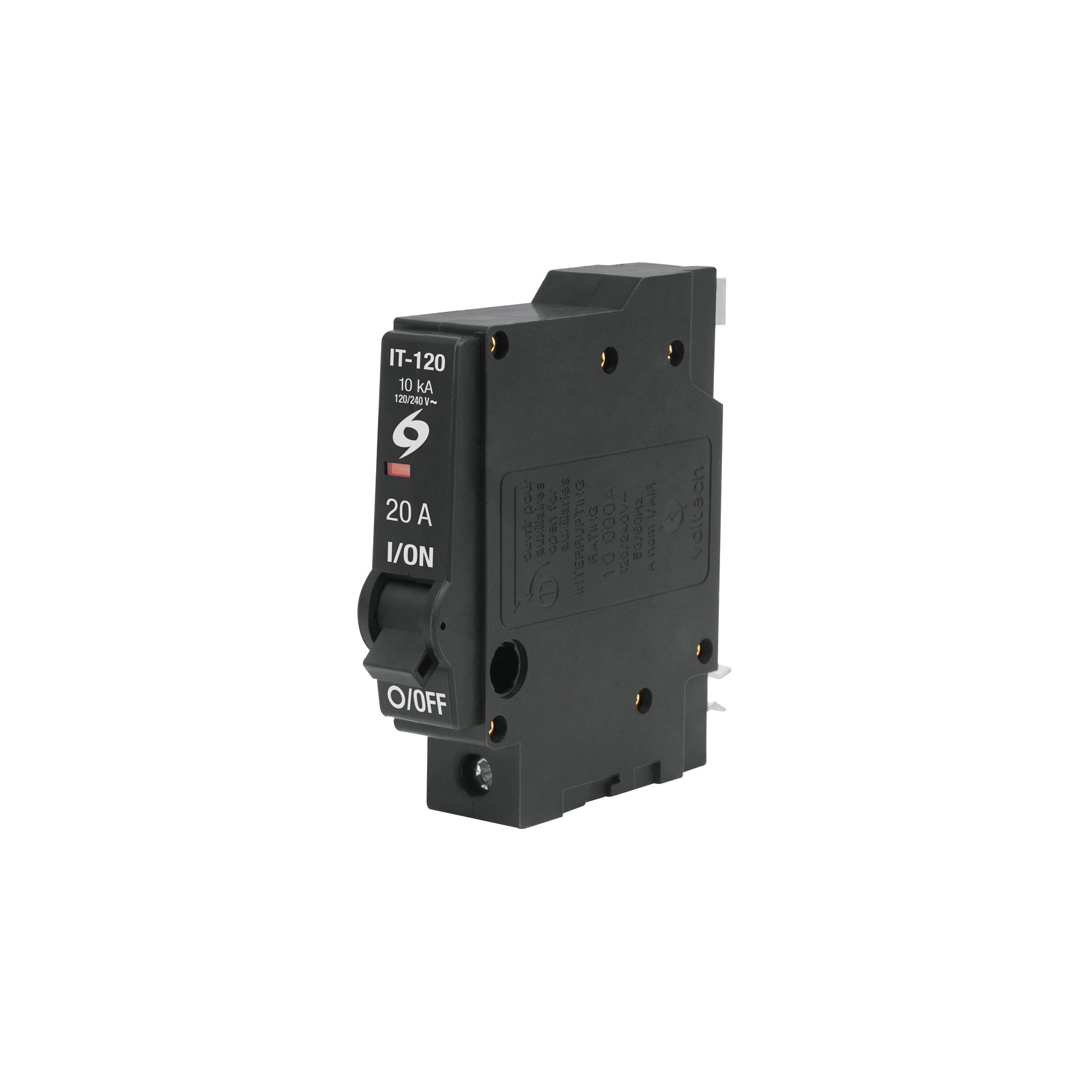 Interruptor de 1 polo 20A, enchufable, Volteck, IT-120, 46701