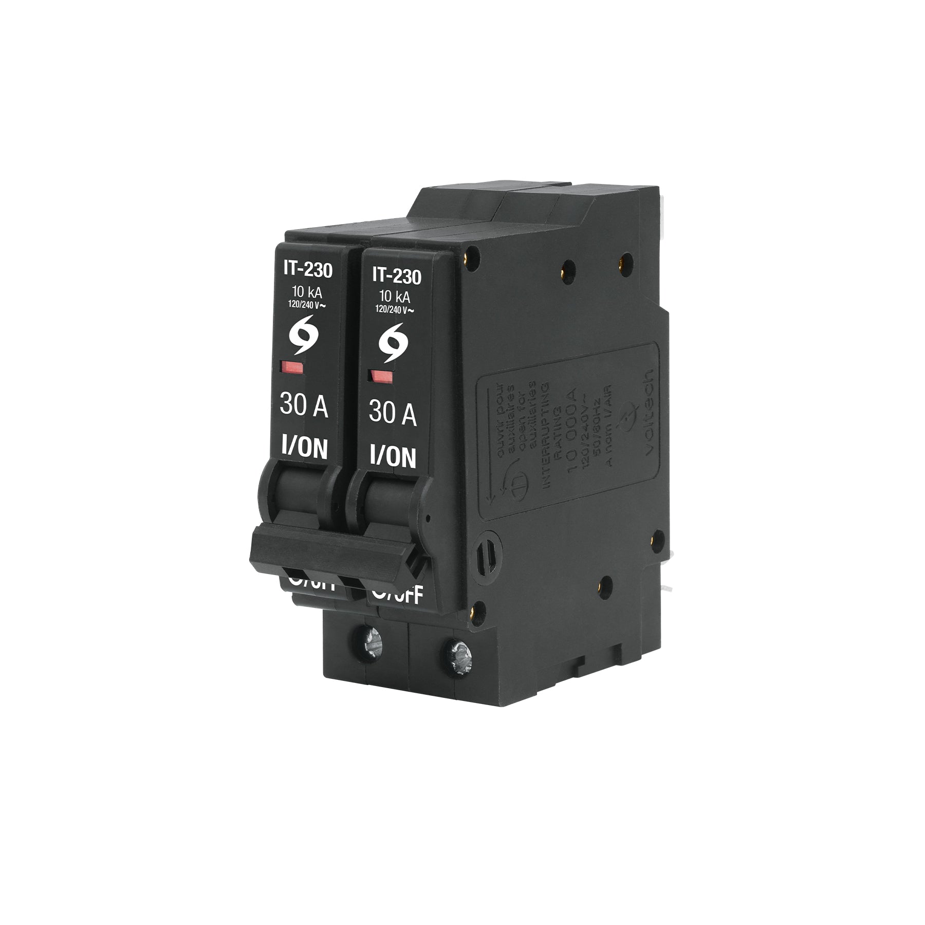 Interruptor de 2 polos 30A, enchufable, a granel, Volteck, IT-230G, 45878