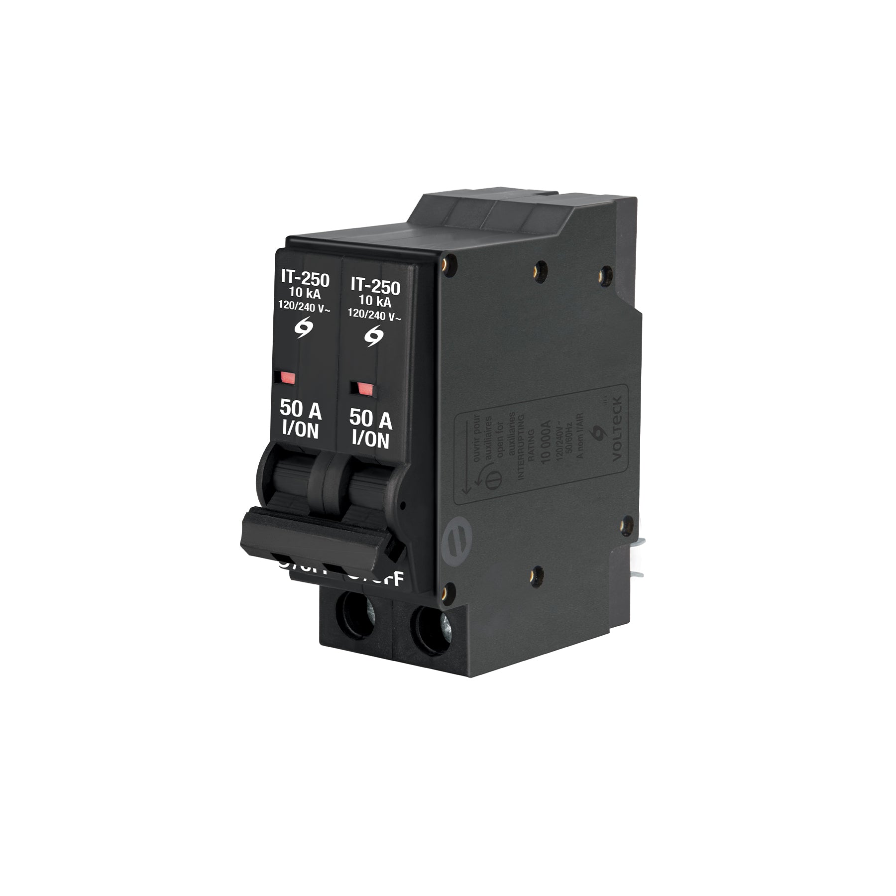 Interruptor de 2 polos 50A, enchufable, a granel, Volteck, IT-250G, 45880