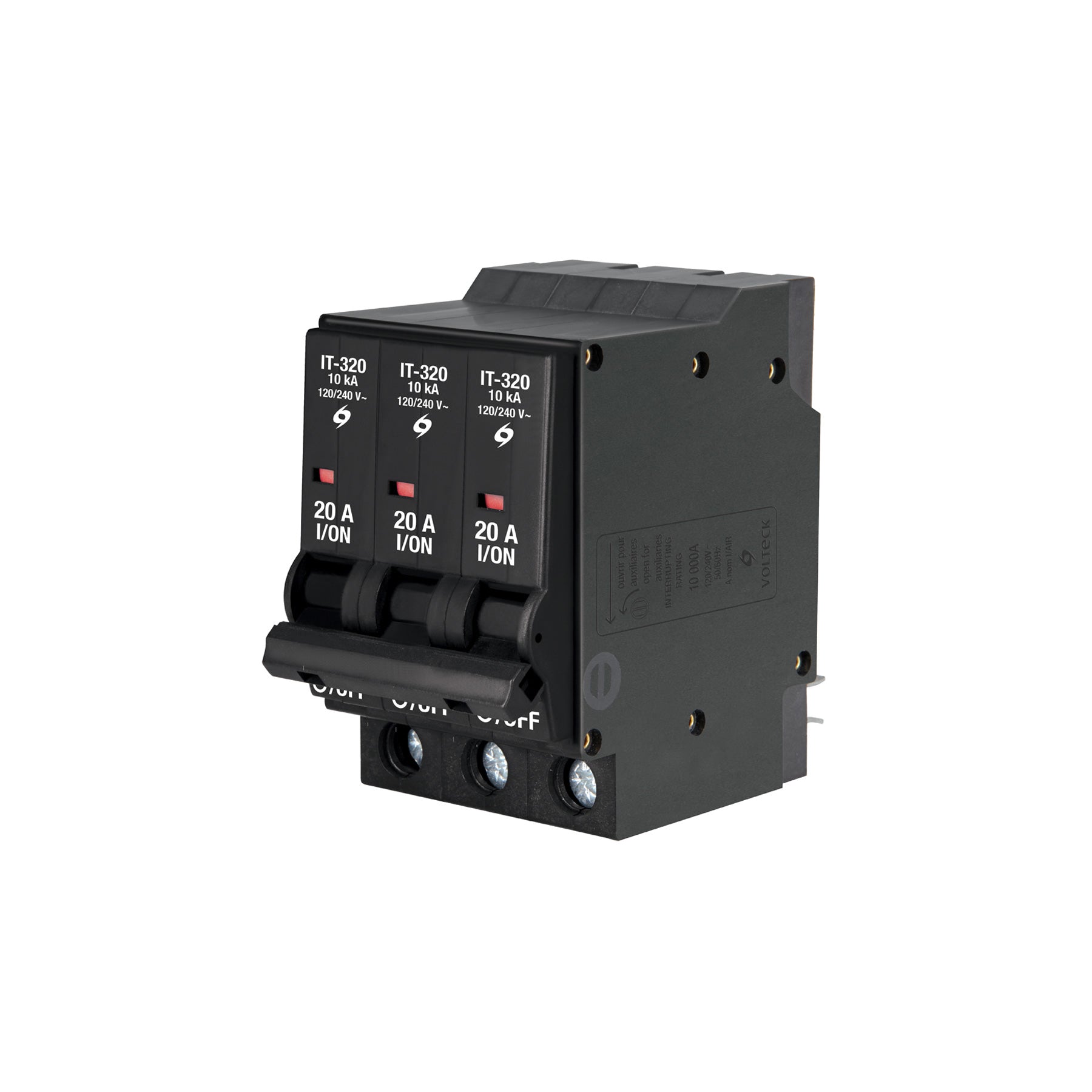 Interruptor de 3 polos 20A, enchufable, Volteck, IT-320, 47514