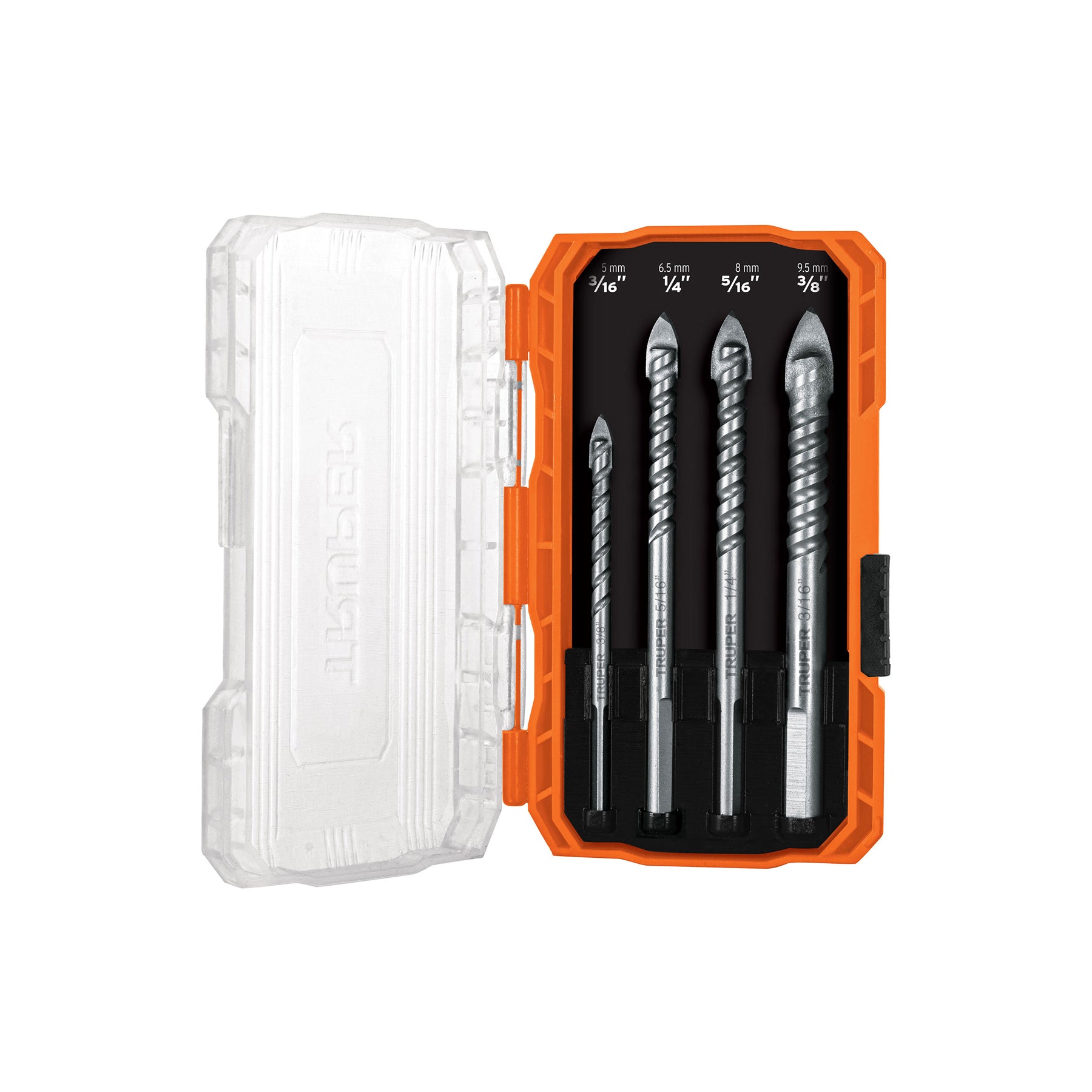 Juego de 4 brocas para vidrio y azulejo, Truper Expert