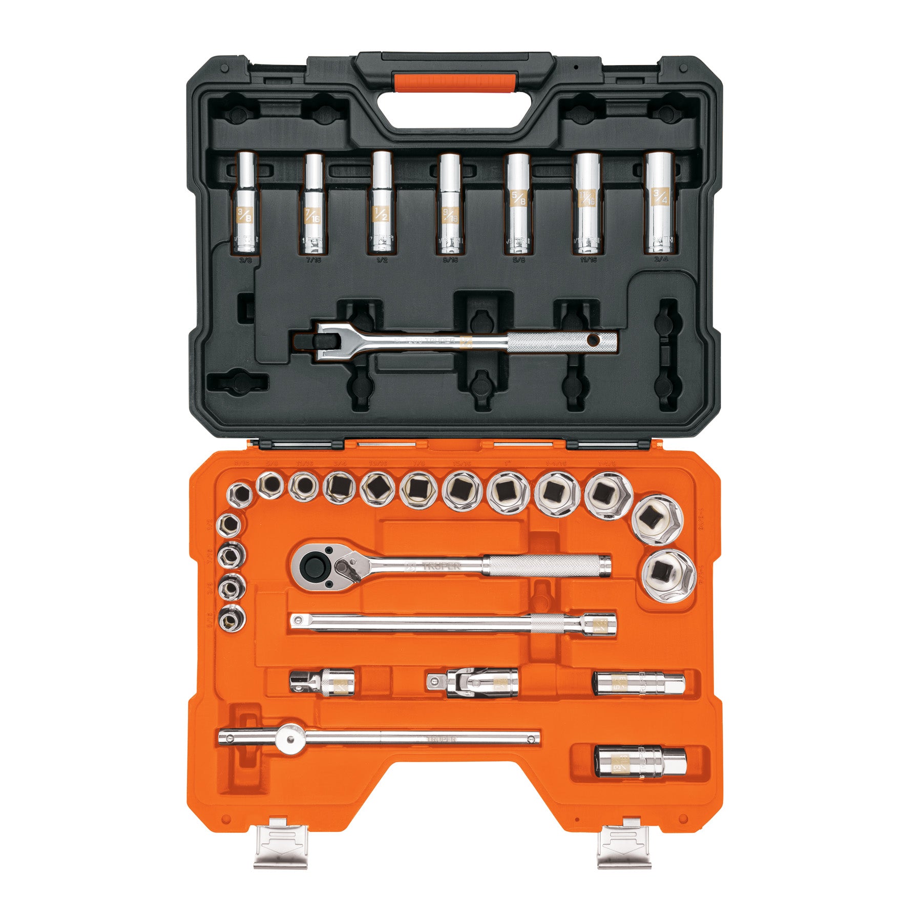 Juego de 31 herramientas cuadro 1/2" estándar para mecánico