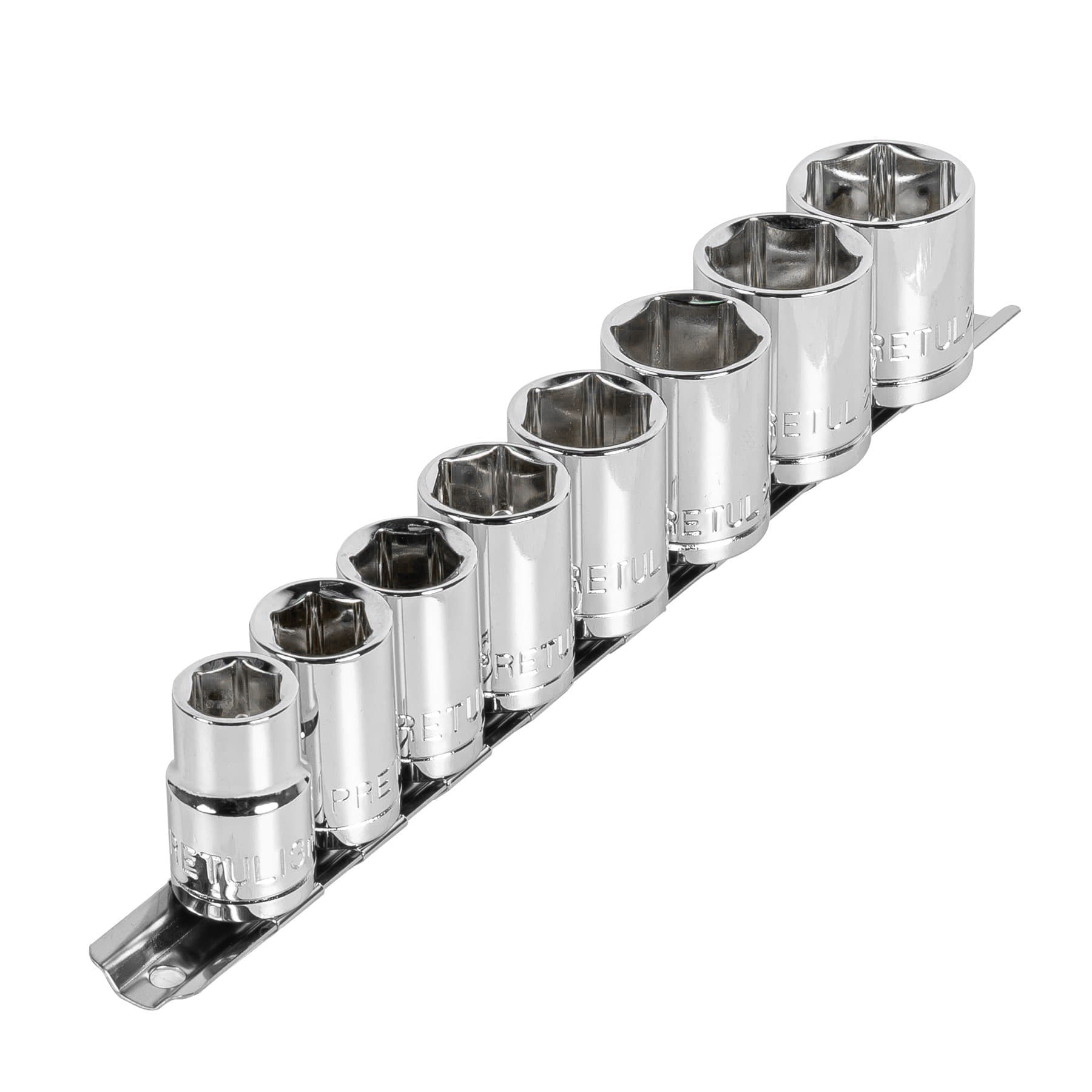 Juego de 8 dados cuadro 1/2" mm, Pretul, JD-1/2X9MM-P, 21176