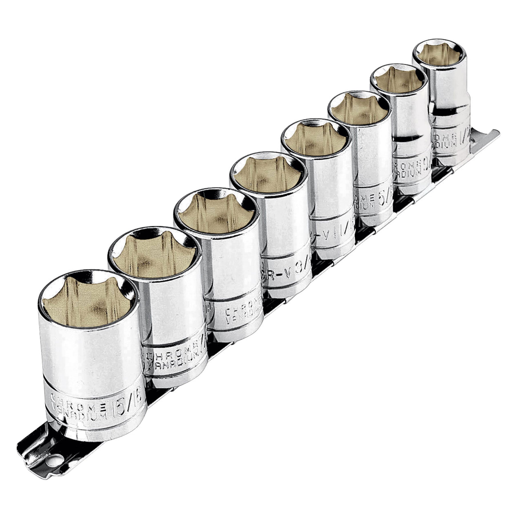 Juego de 8 dados cuadro 1/2" estándar, Pretul