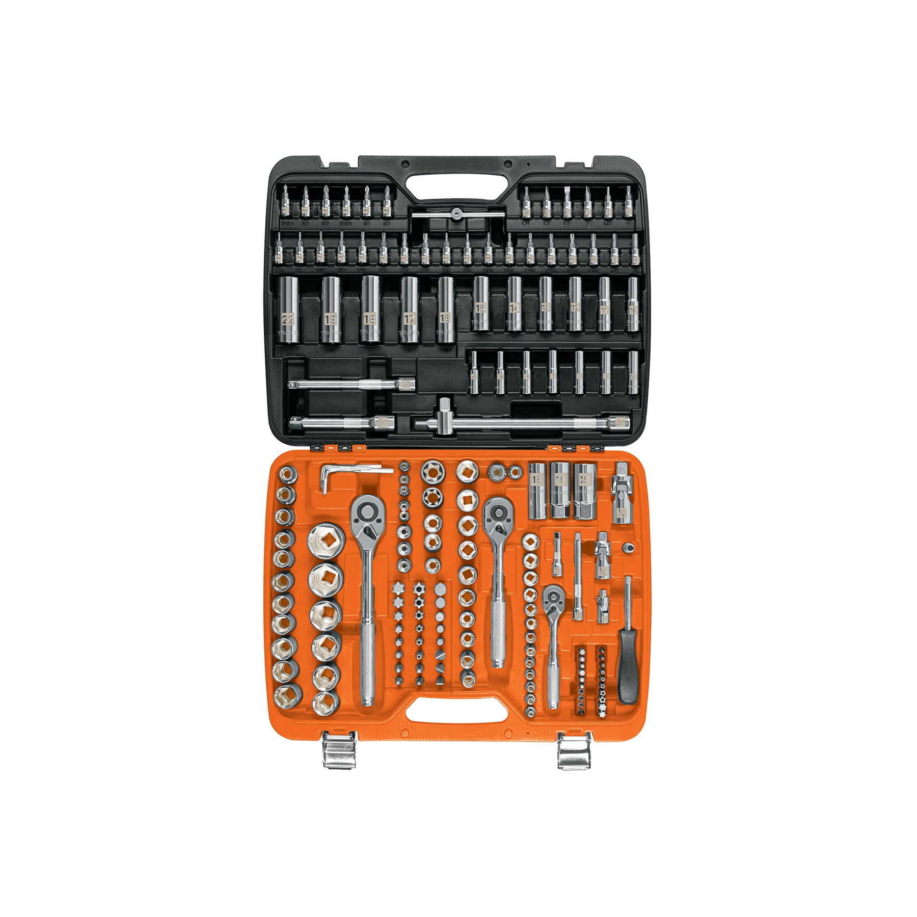Juego de 172 herramientas 1/4", 3/8" y 1/2" estándar para mecánico