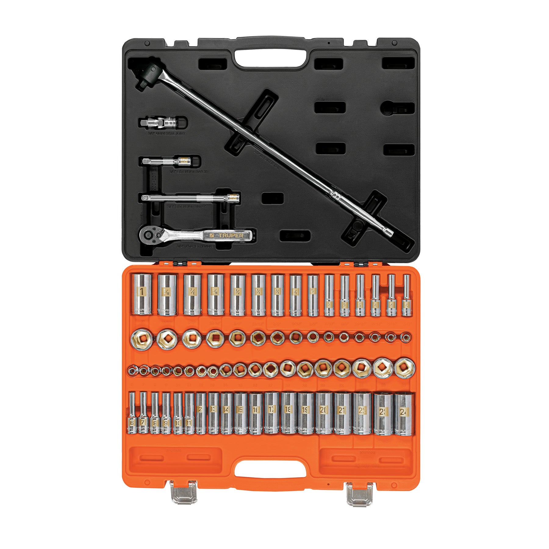 Juego de 73 herramientas cuadro 3/8" estándar y mm para mecánico