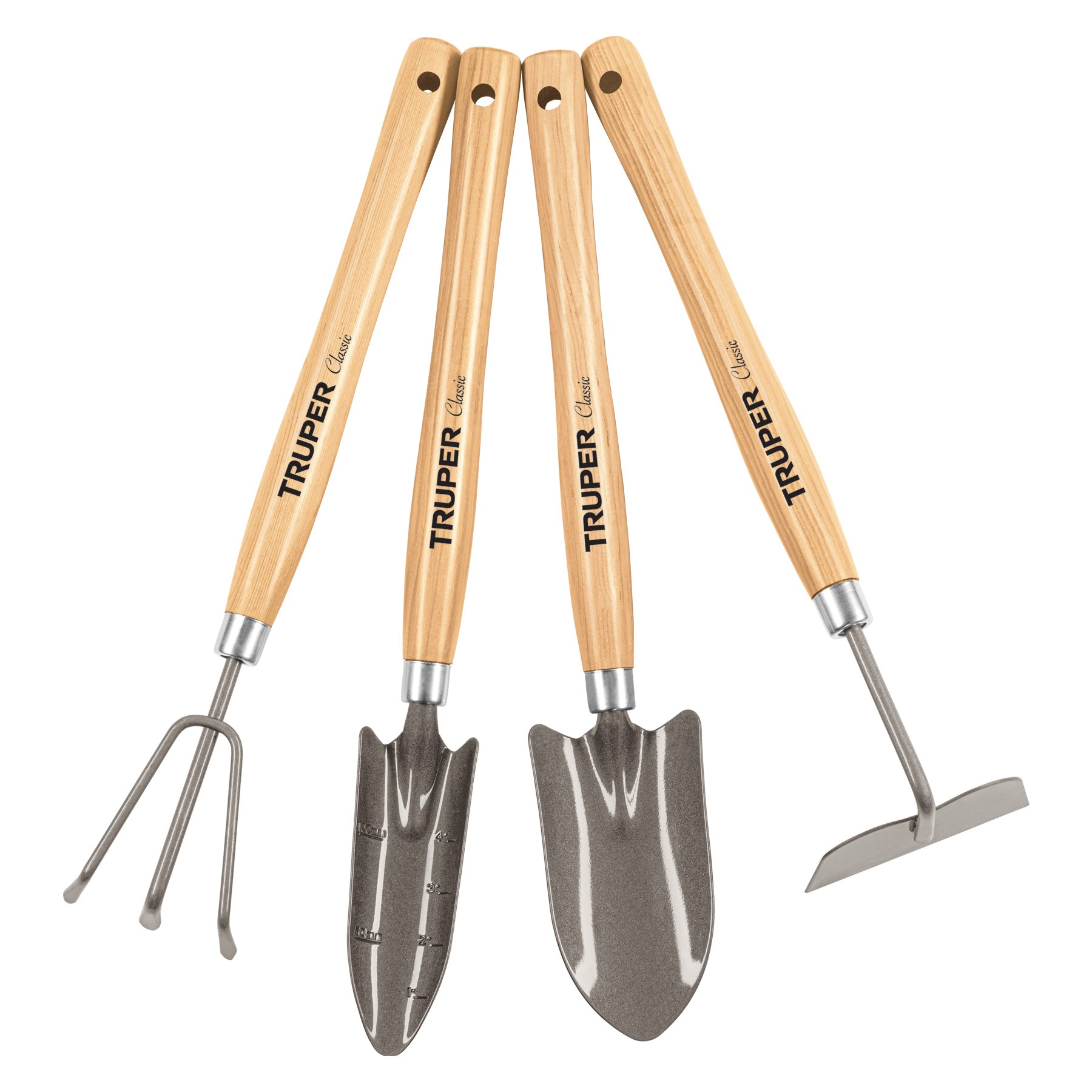 Juego de 4 herramientas para jardín, mango 12-1/4", Truper
