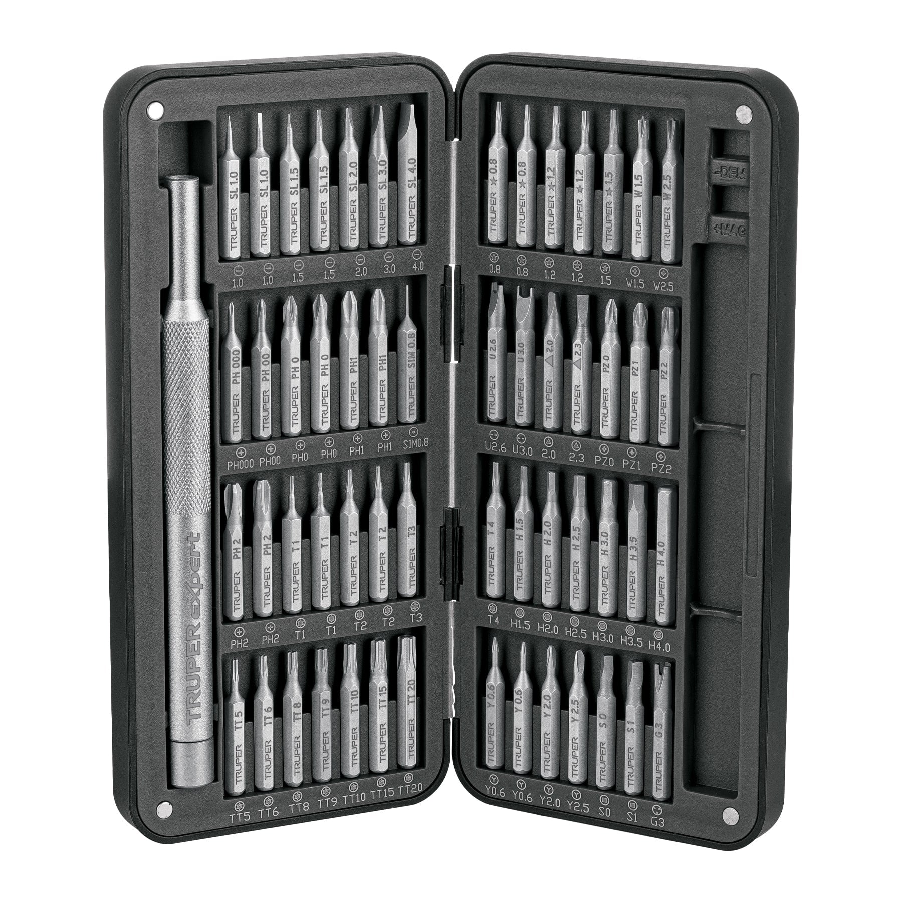 Desarmador de precisión con 56 puntas intercambiables, EXPER