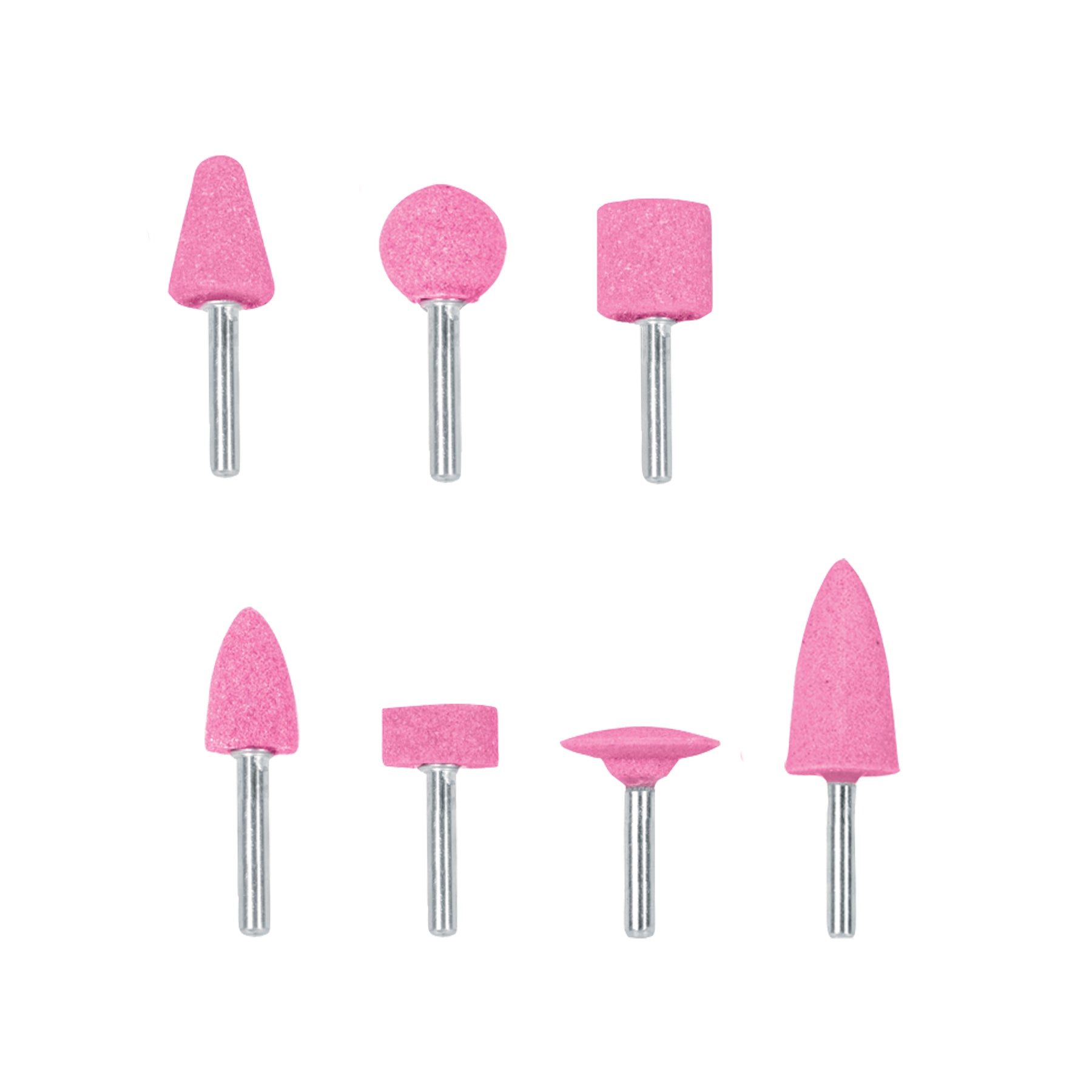 Juego de 7 piedras montadas zanco 1/4", uso general, Truper