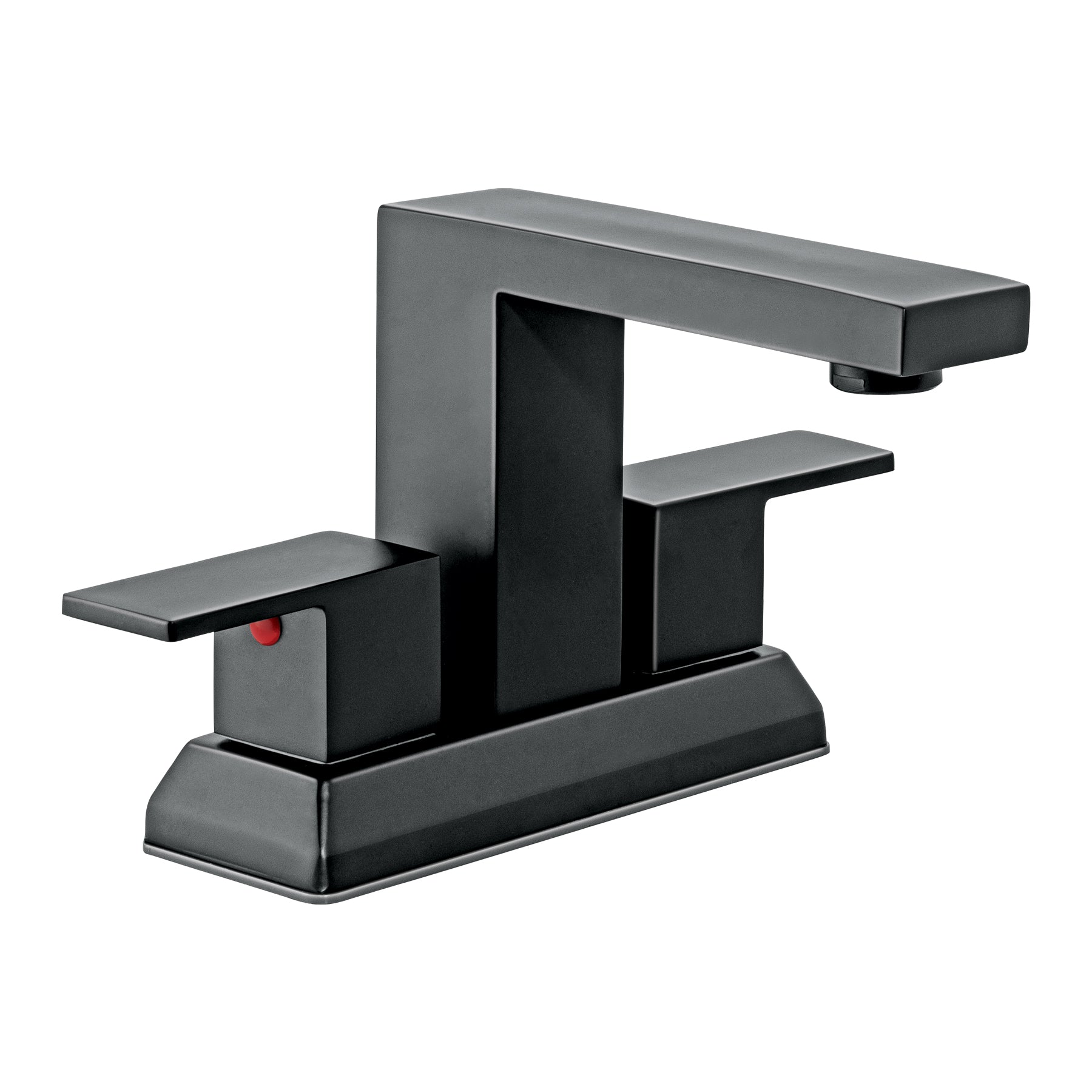 Mezcladora para lavabo 4", negro, FOSET KUBO