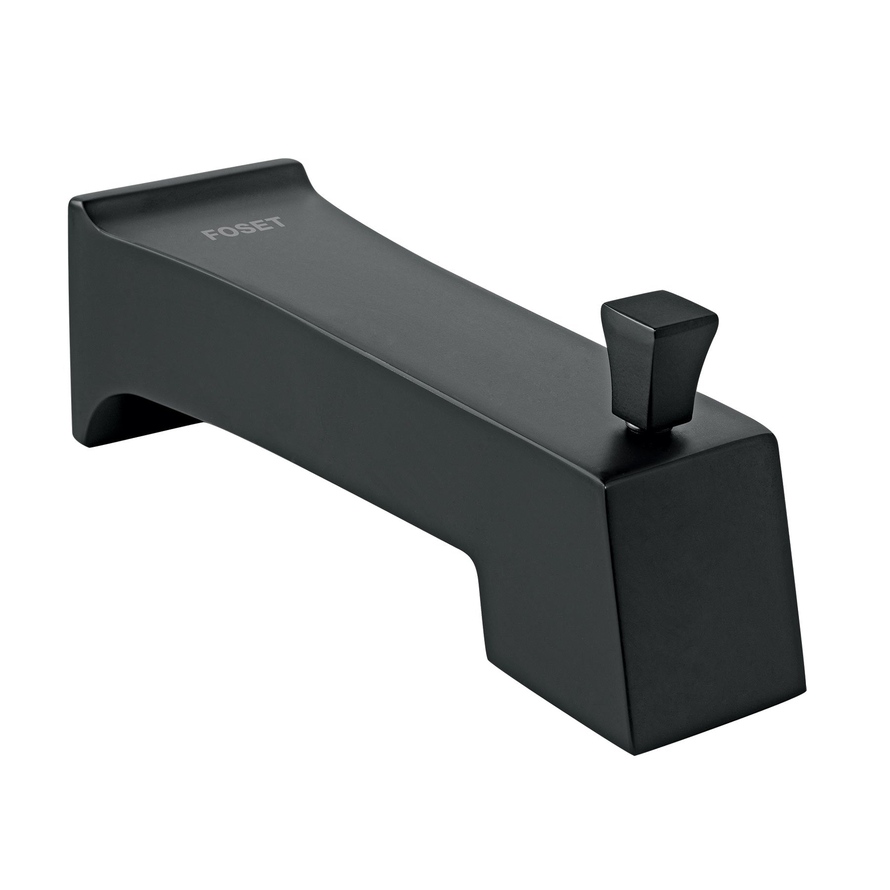 Salida de tina con desviador, negro KUBO, Foset, KUR-51M, 44275