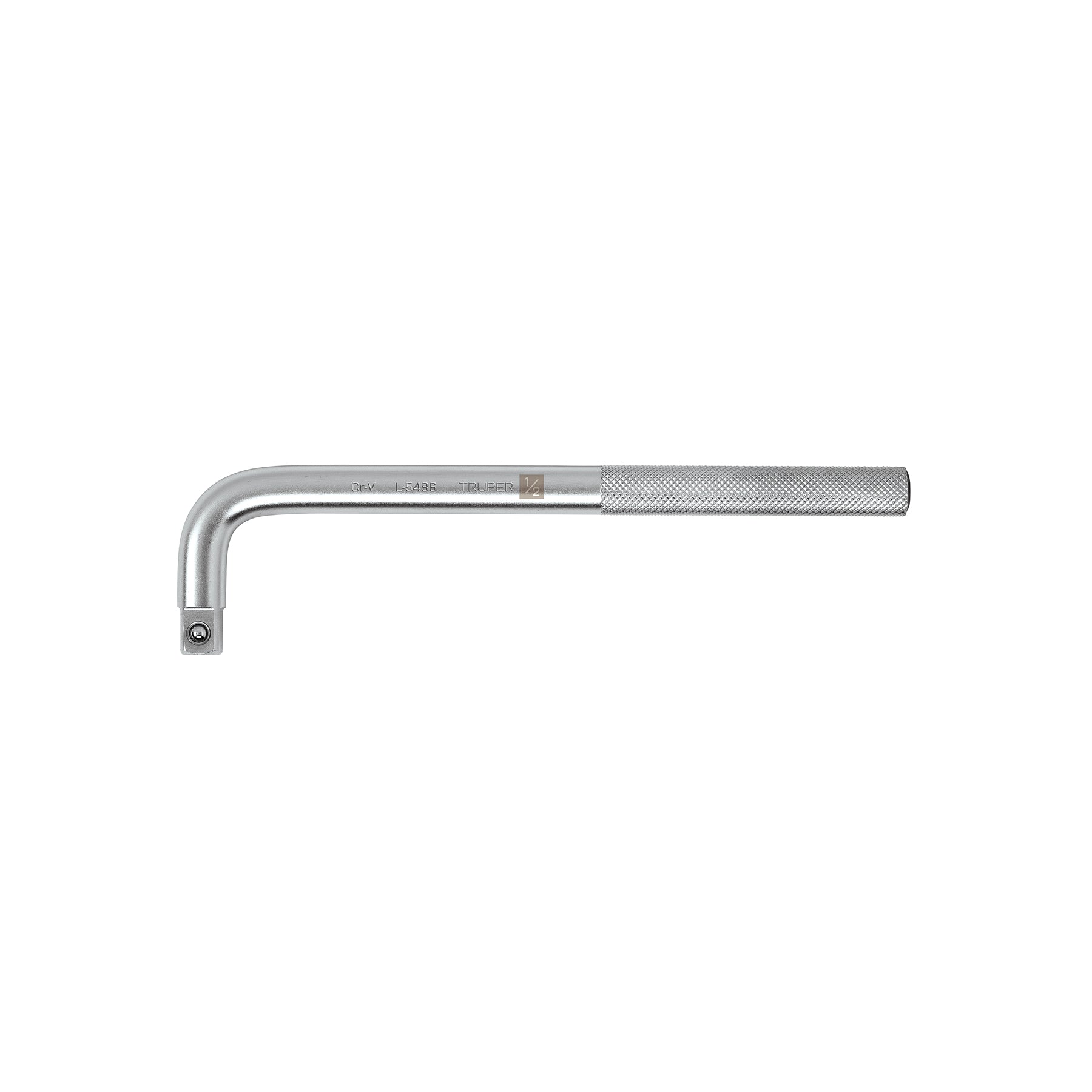 Mango cuadro 1/2" en "L", largo 9", Truper