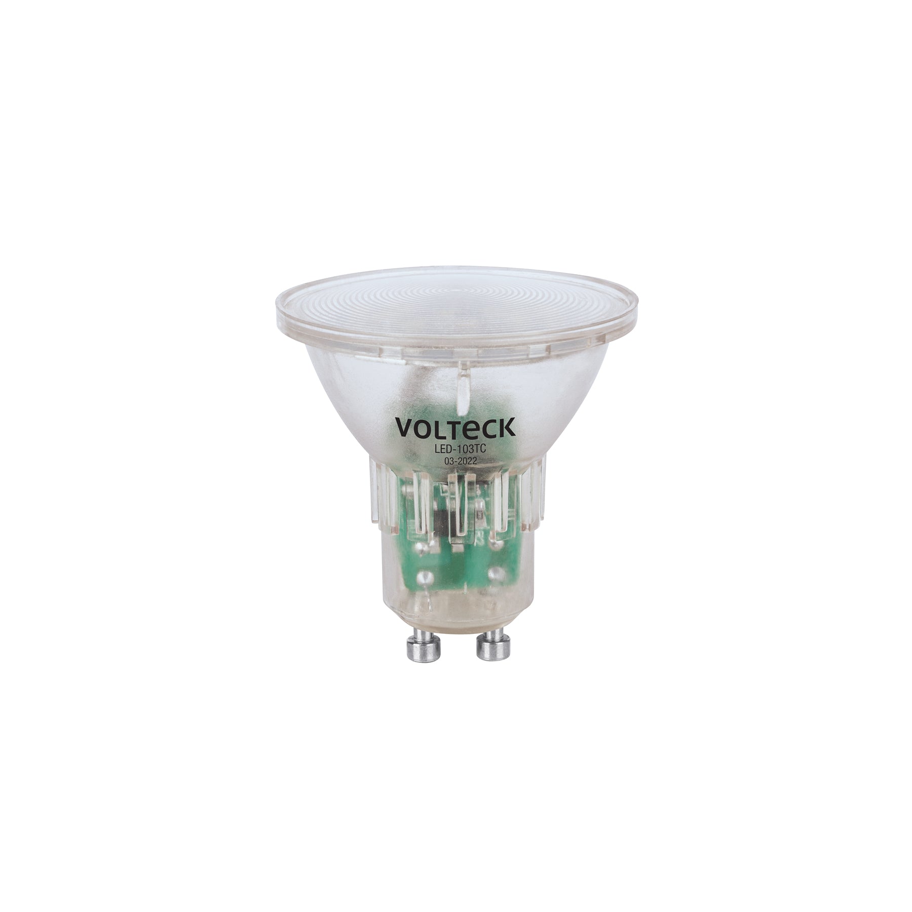 Lámpara trans. de LED 3 W MR16 base GU10 luz cálida, blíster, Volteck, LED-103TC, 48405
