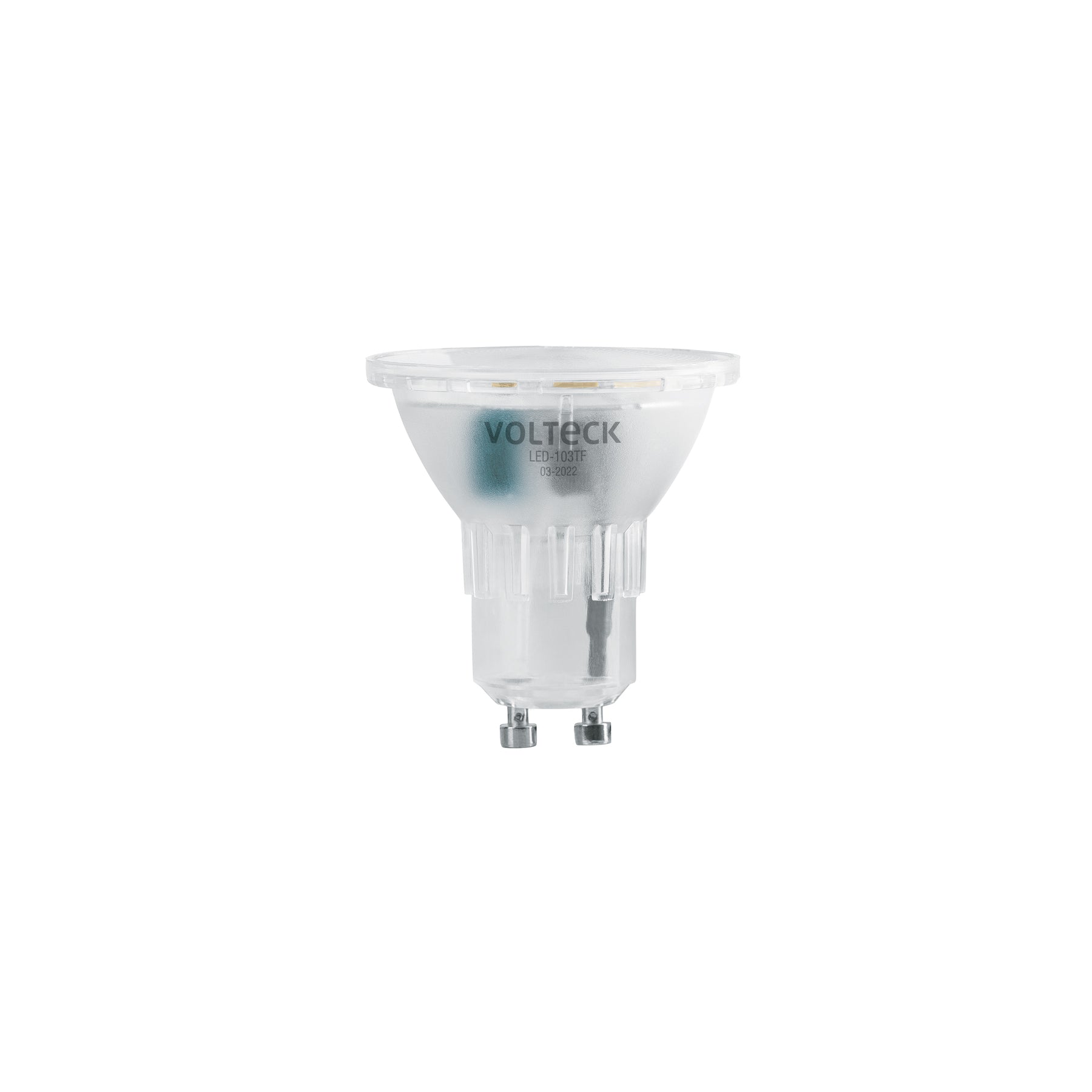 Lámpara trans. de LED 3 W MR16 base GU10 luz de día, blíster, Volteck, LED-103TF, 48404