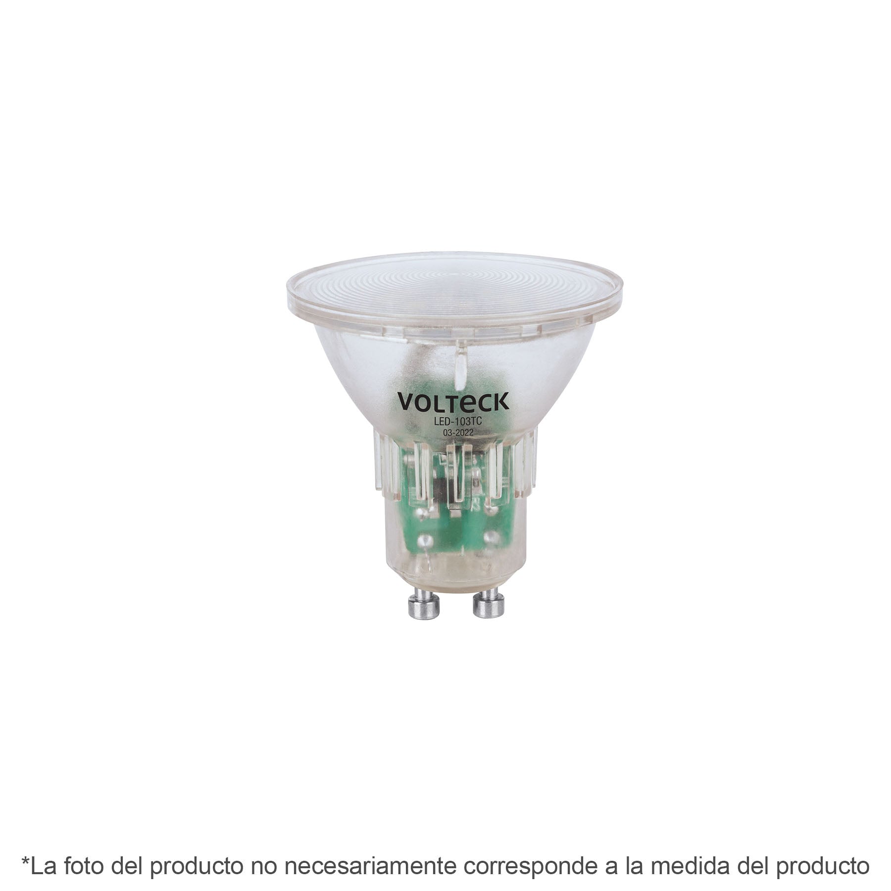 Lámpara transparentes de LED 3 W MR16 base GU10 luz de día, blíster