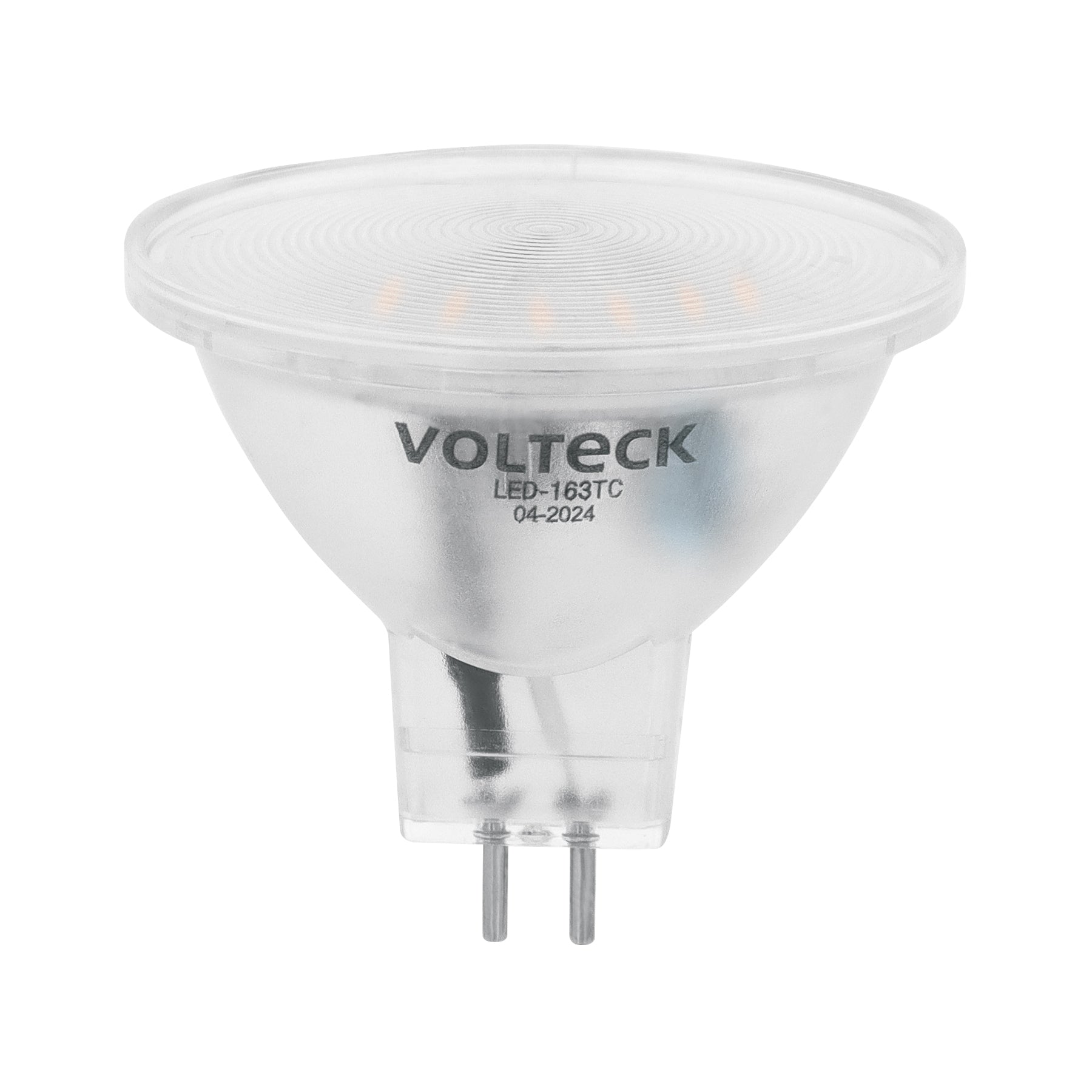 Lámpara transparentes de LED 3W MR16 base GU5.3 luz cálida, blíster