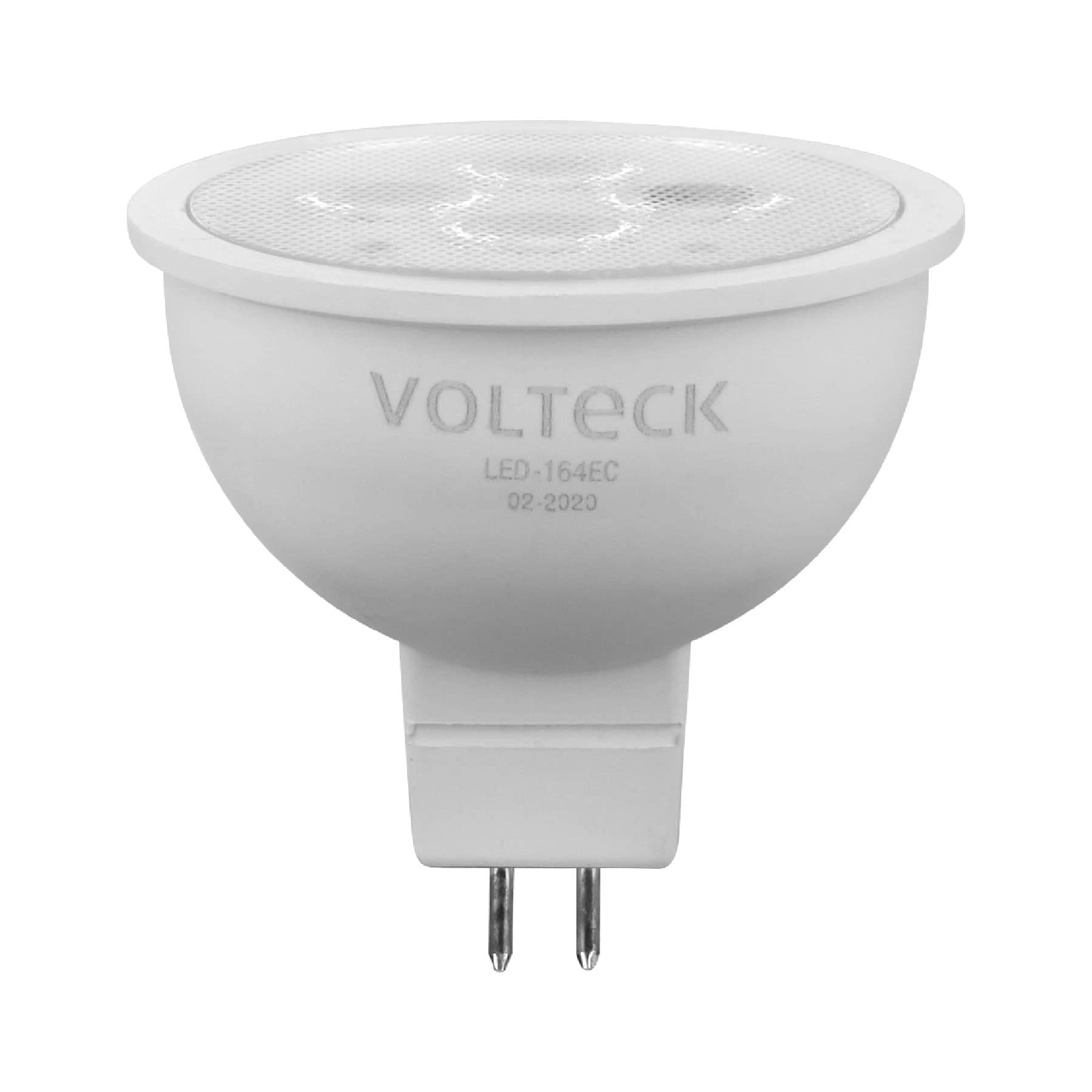 Lámpara de LED 4 W tipo MR 16 base GU5.3 luz cálida, blíster, Volteck, LED-164EC, 46177