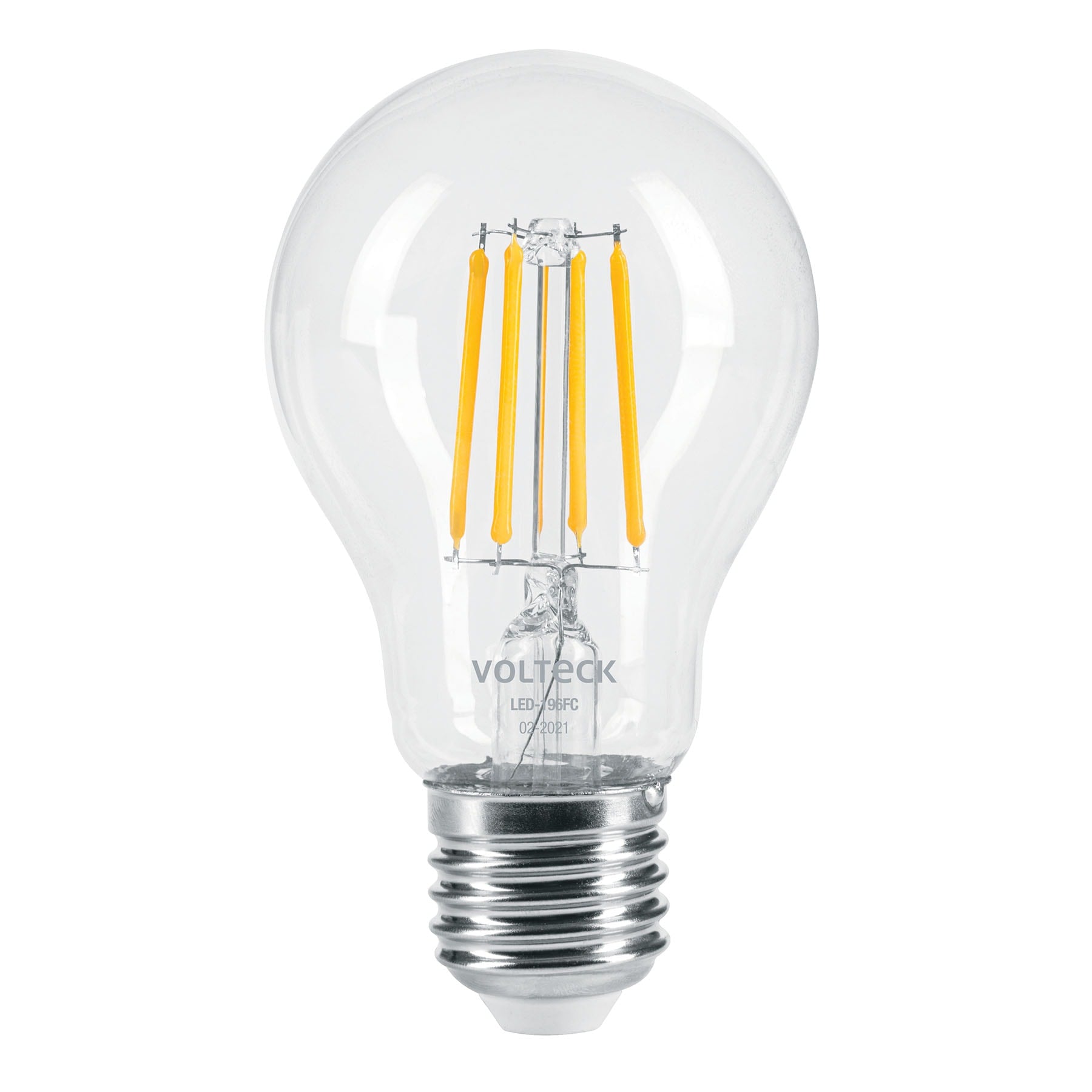 Lámpara LED tipo A19 6 W con filamento luz cálida, blíster