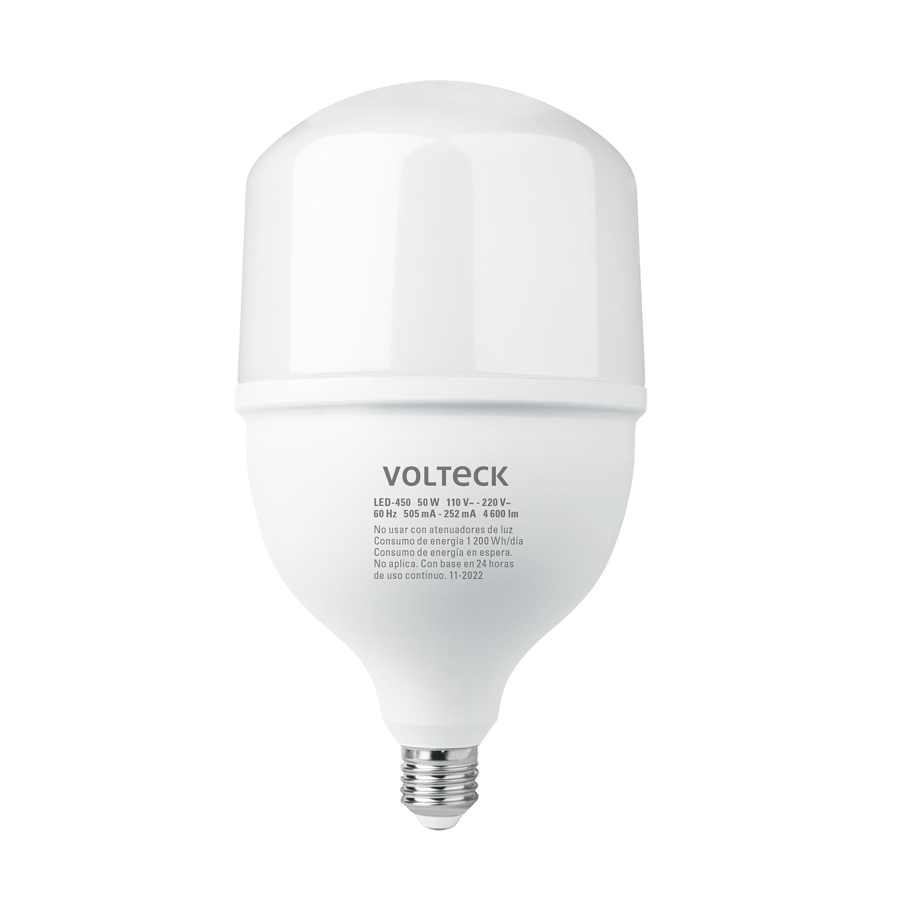 Lámpara LED alta potencia 50 W (equiv.450 W), luz de día