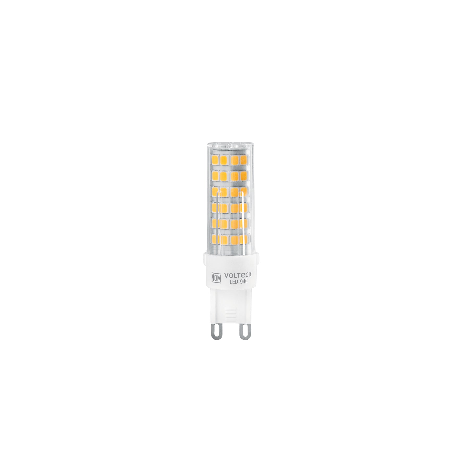 Foco LED 4 W, tipo capsula, 2700K luz ámbar, G9, Volteck, LED-94C, 48102