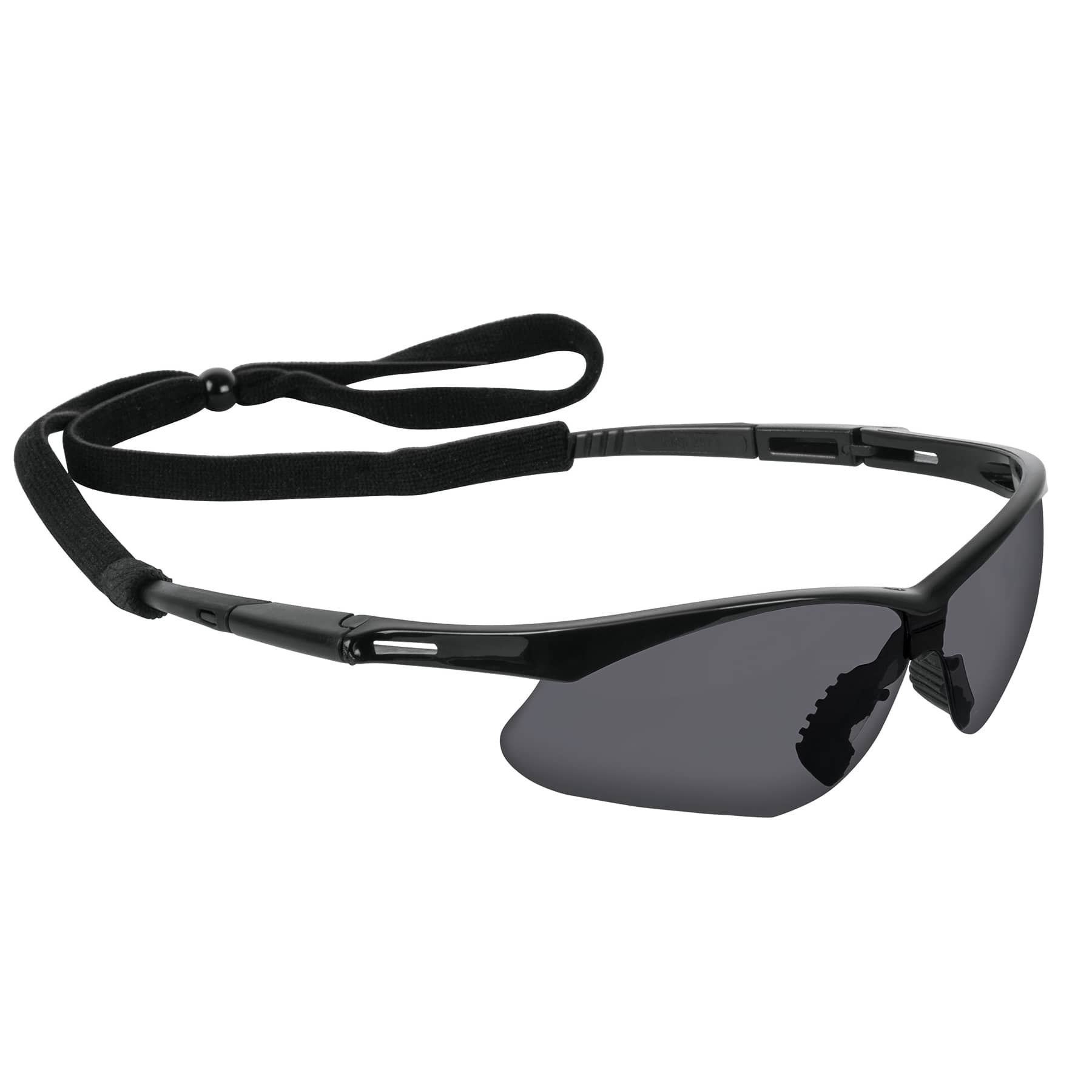 Lentes seguridad grises antiempaño con cordón ajustable, Sport