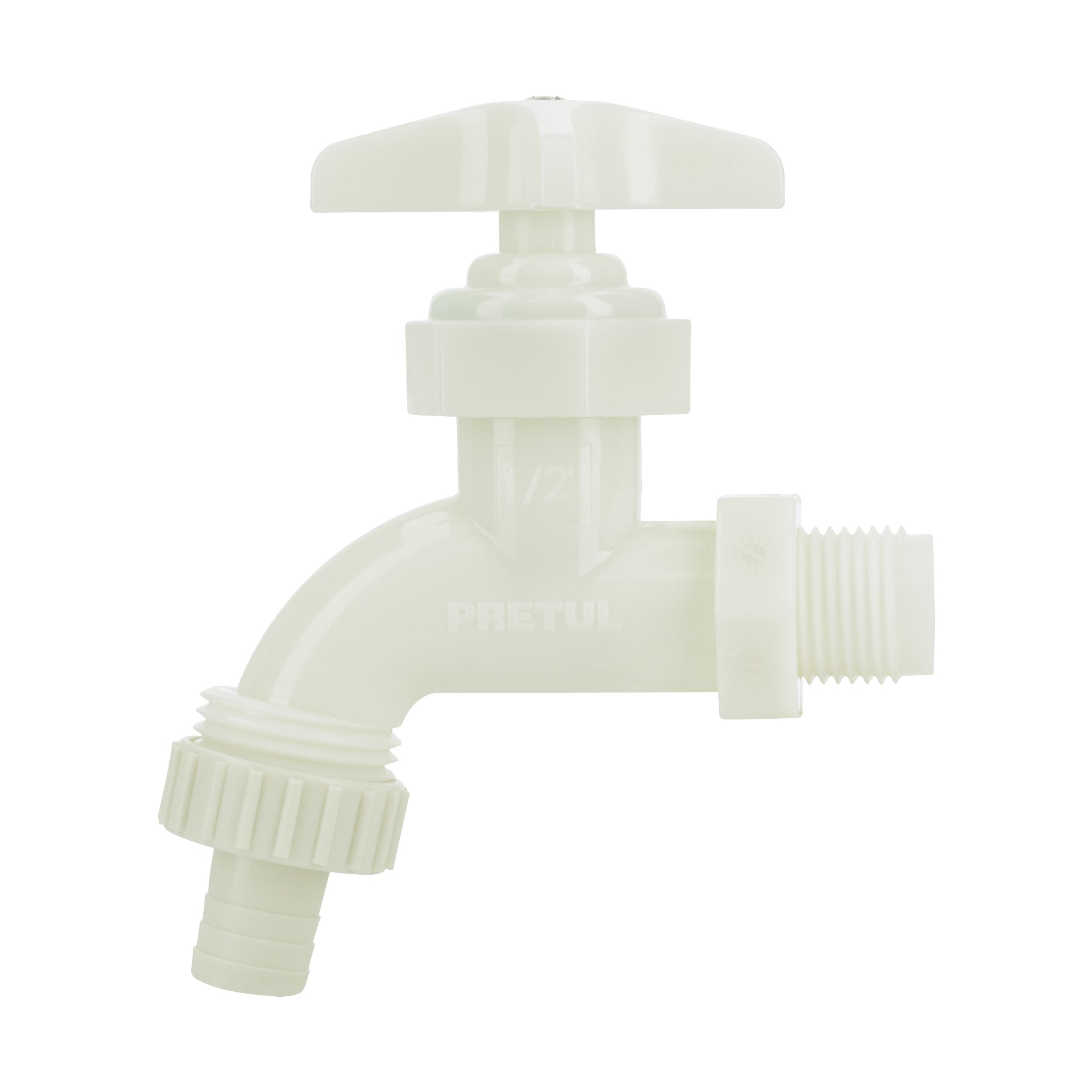 Llave para manguera, de plástico 65g,1/2", granel, Pretul