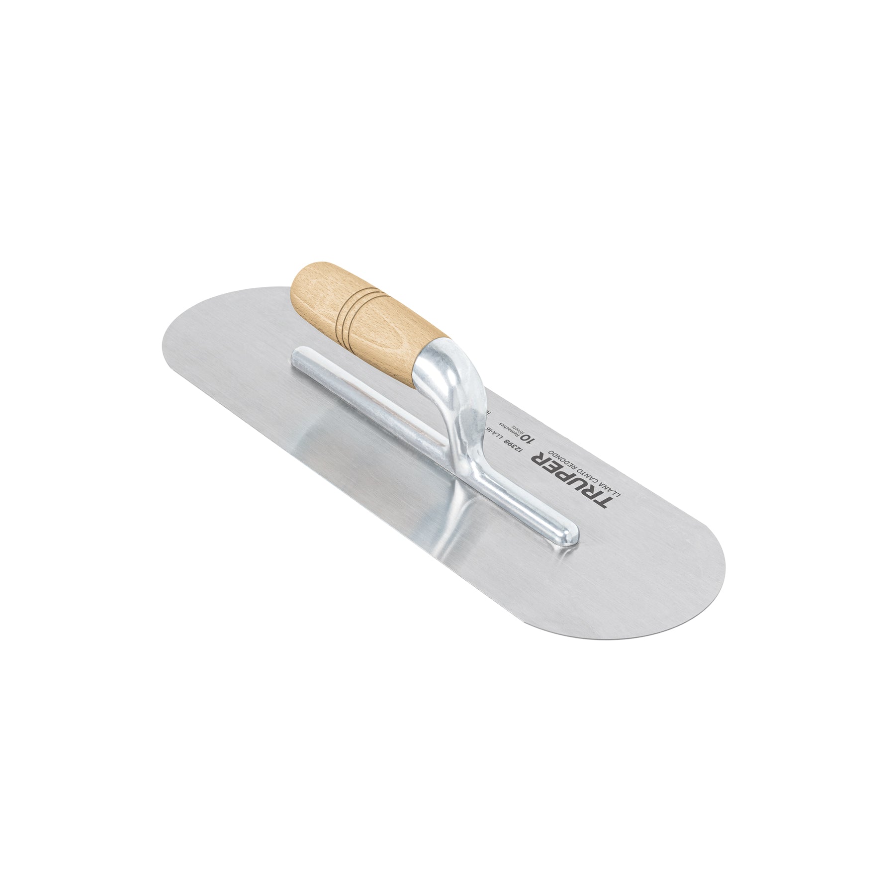 Llana canto redondo 16" x 5" con mango de madera, Truper
