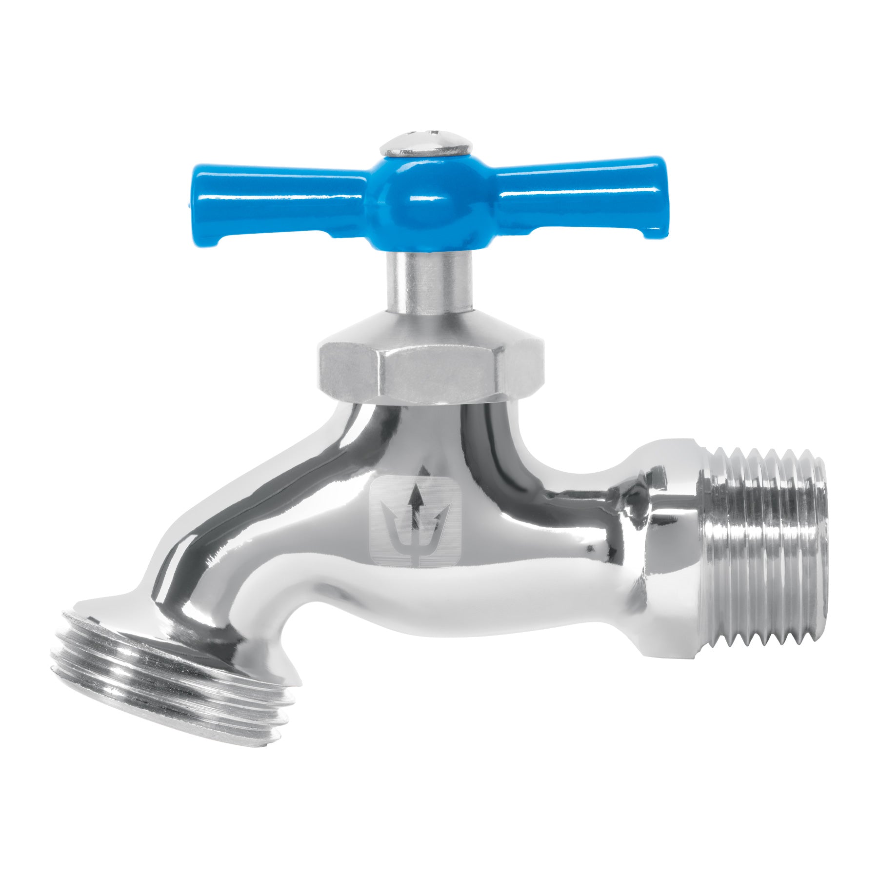 Llave para manguera, de latón cromado, 130g, 1/2",granel, Foset, LLJ-130C, 49084