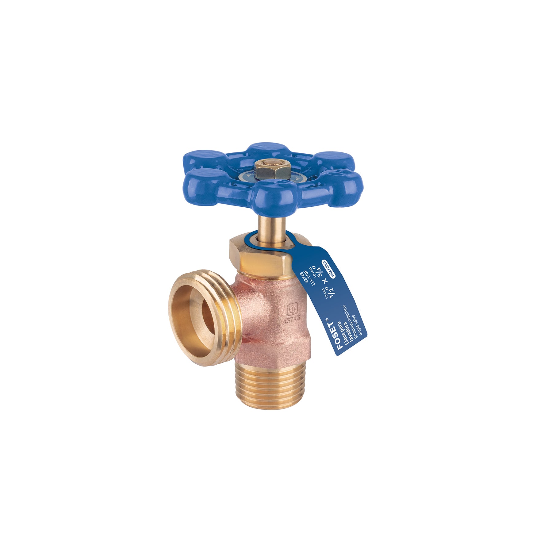 Llave para lavadora, maneral azul, Foset, LLL-170F, 43743