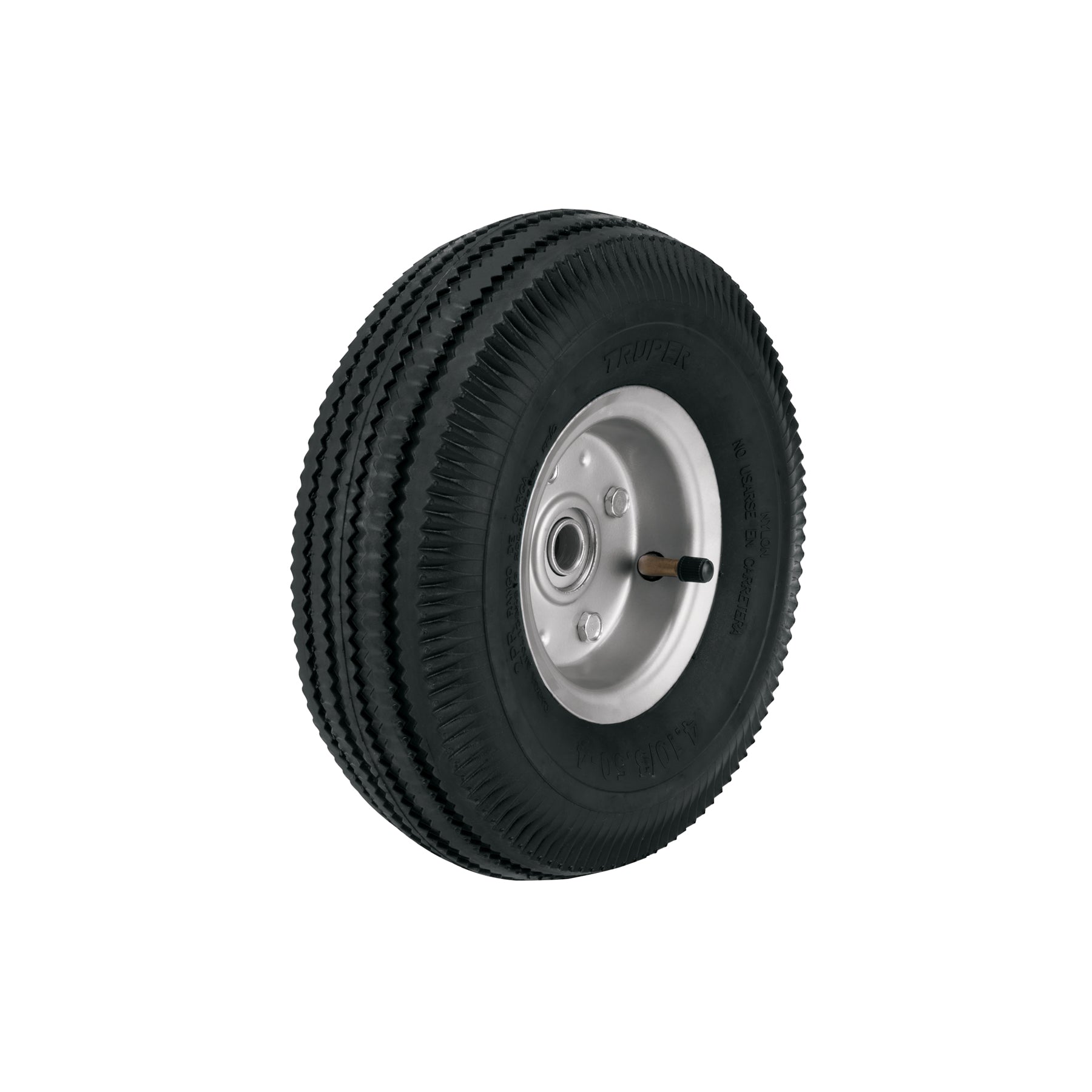 Rueda neumática 10" para eje lateral, Truper