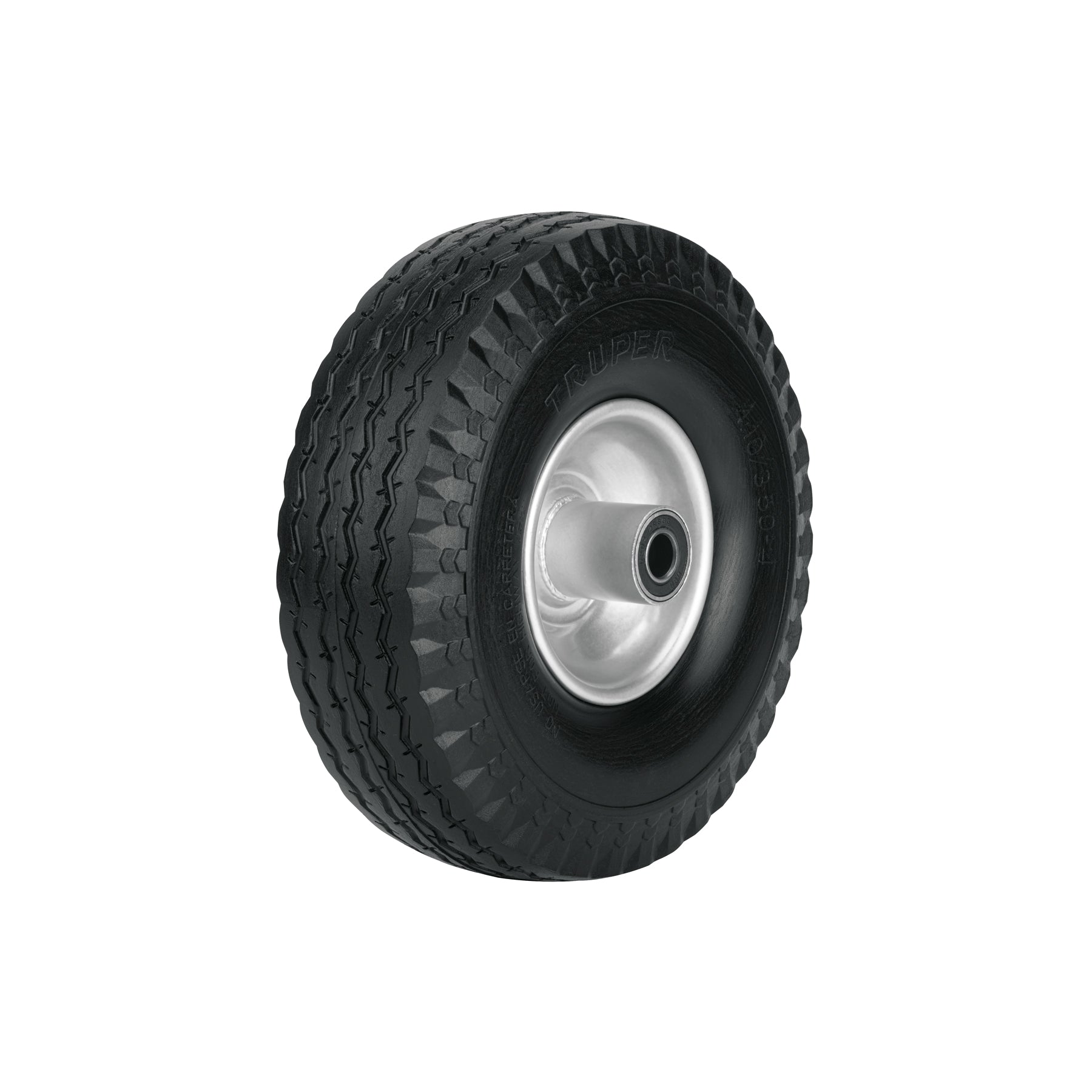 Rueda imponchable 10" para eje lateral, Truper