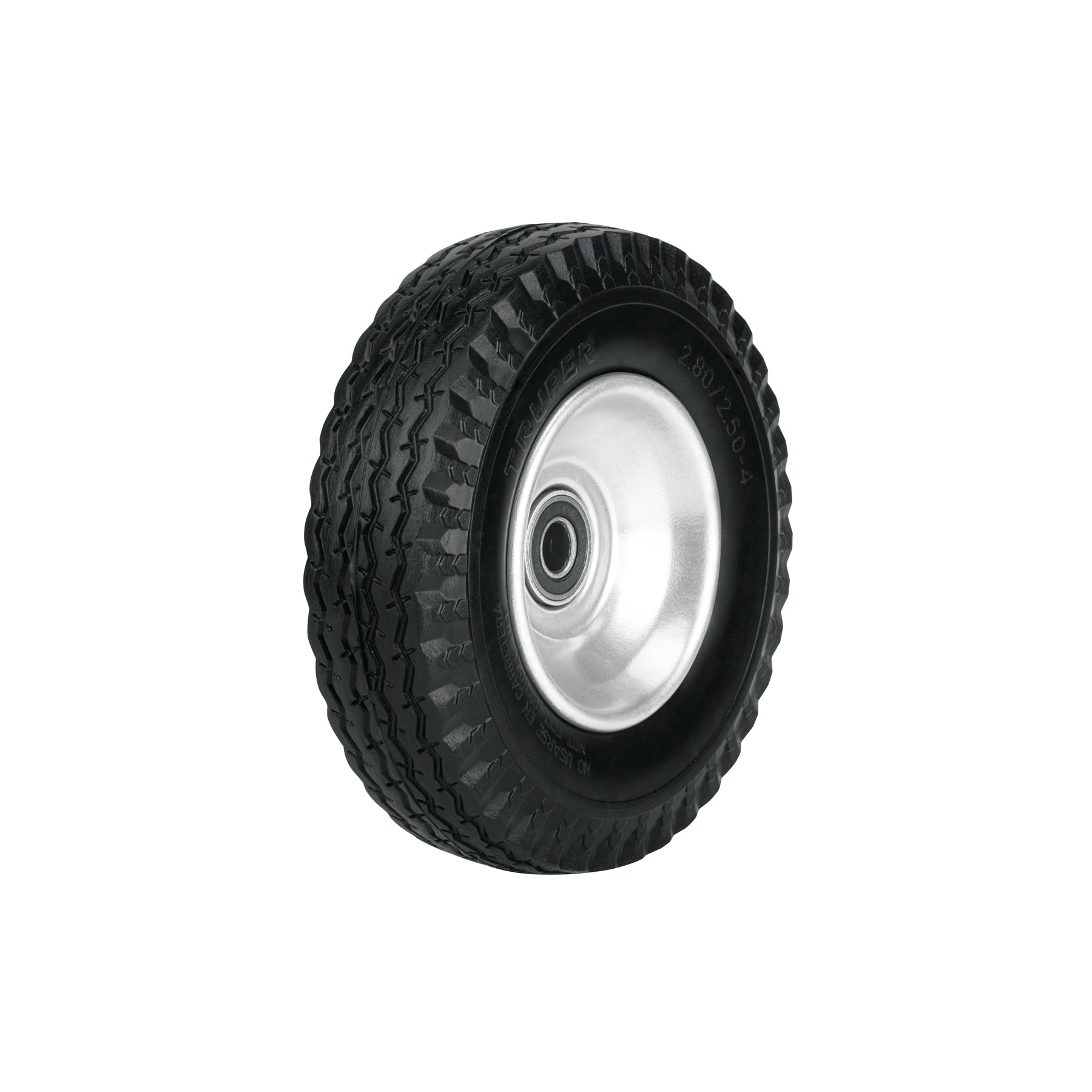 Rueda imponchable 8" para eje lateral, Truper