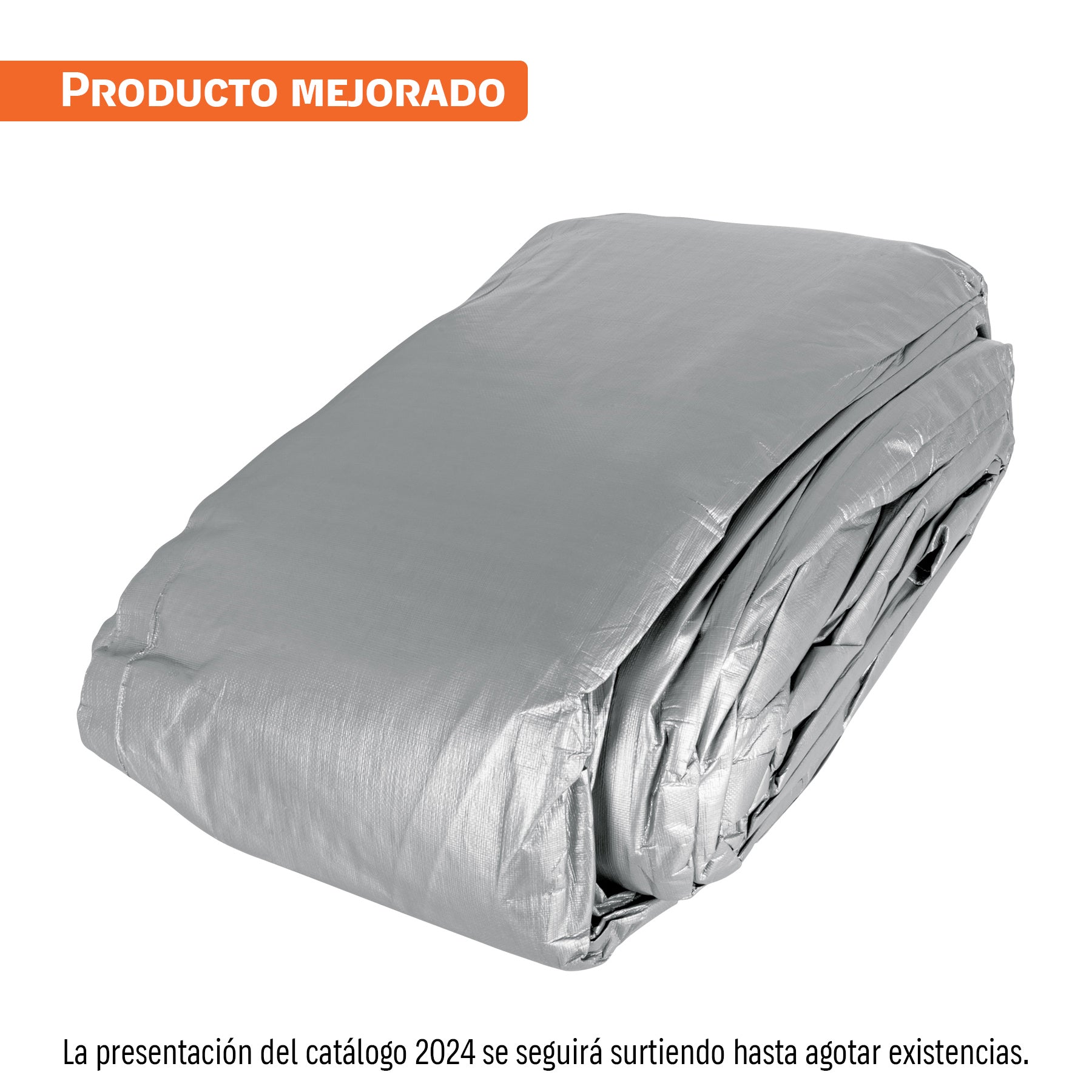 Lona de polietileno reforzada 12x17 m, gris, 180g/m2, Truper