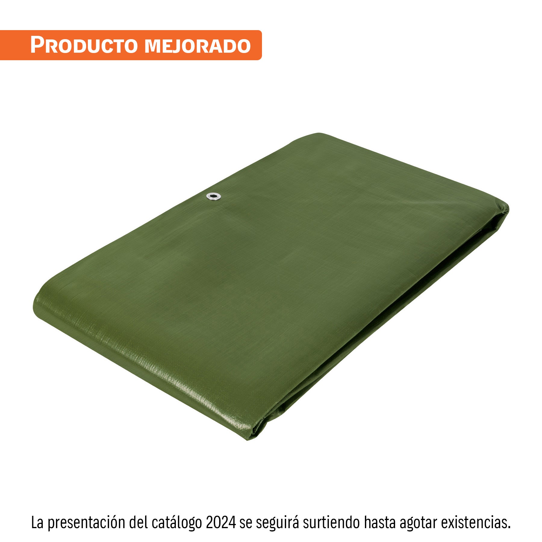 Lona uso rudo 4 x 5 m, verde olivo, 240 g/m2, Truper Expert