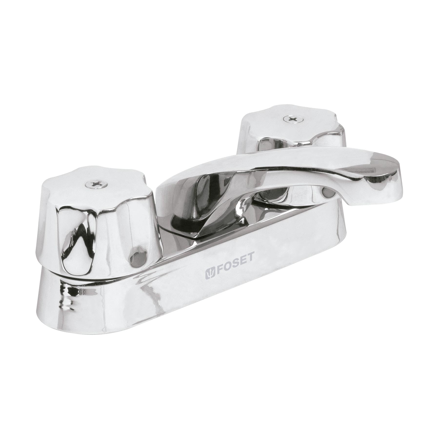 Mezcladora 4" para lavabo, nariz larga, cartucho compresión, Foset, M-048-C, 49587