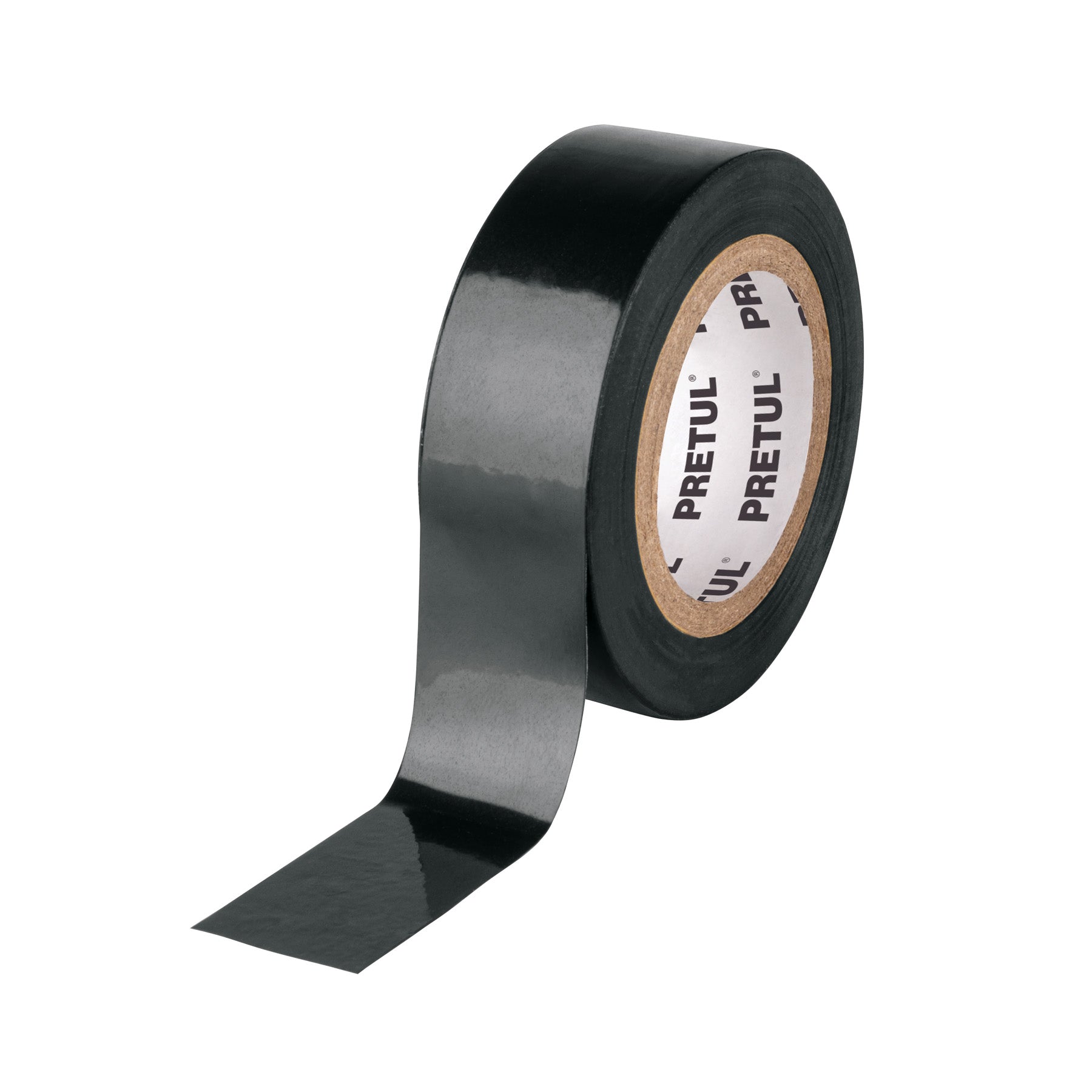 Cinta de aislar de 9 m x 19 mm, negra, Pretul, M-22P, 20521