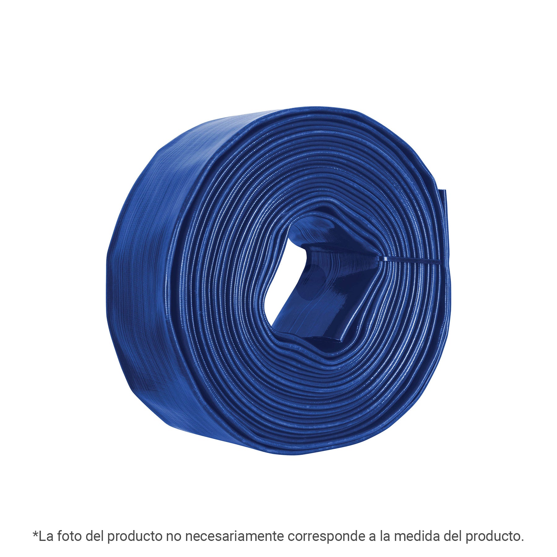Rollo de manguera plana de 1.5" x50m de descarga para motobomba