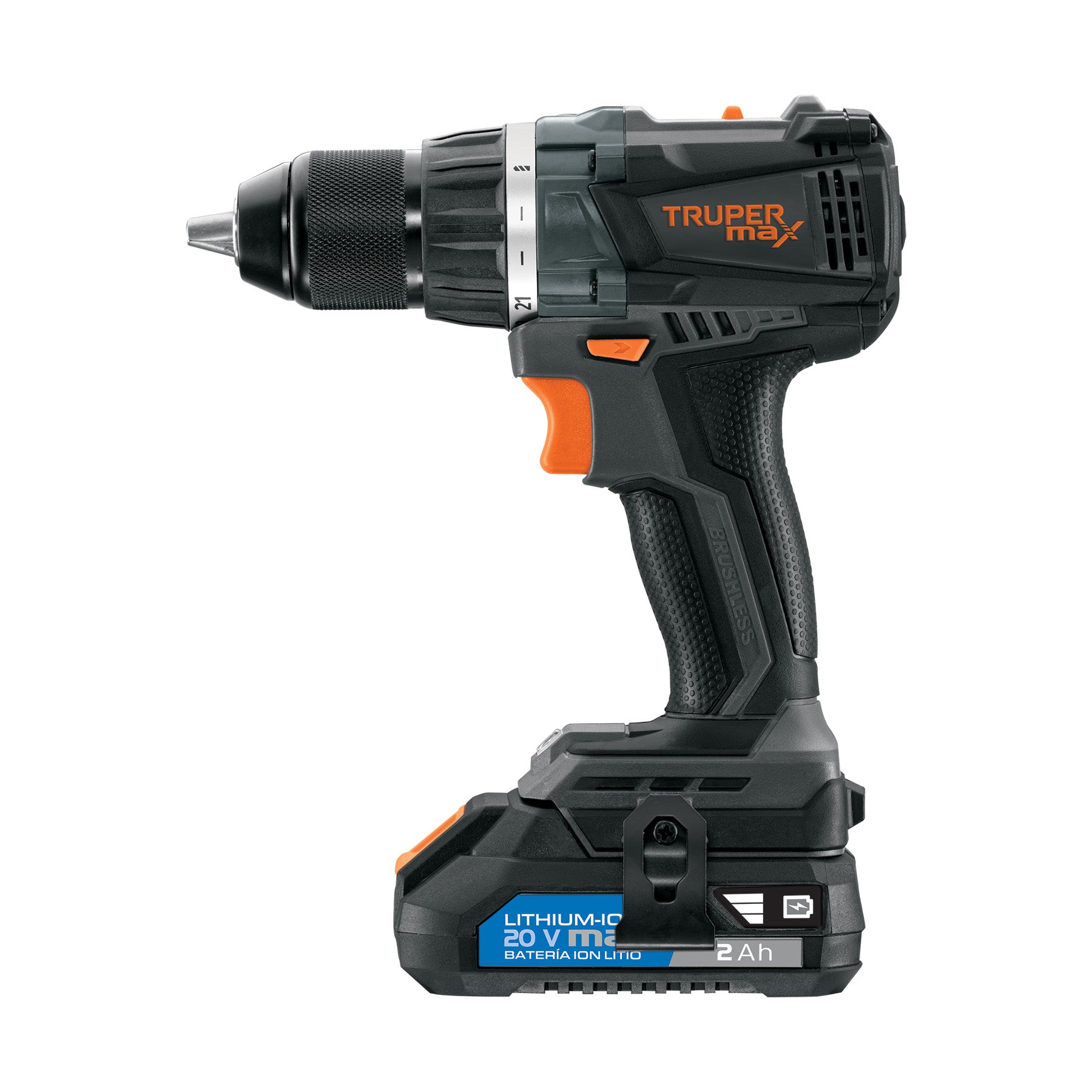 Taladro 1/2", 20V, 2 baterías 2Ah, MAX