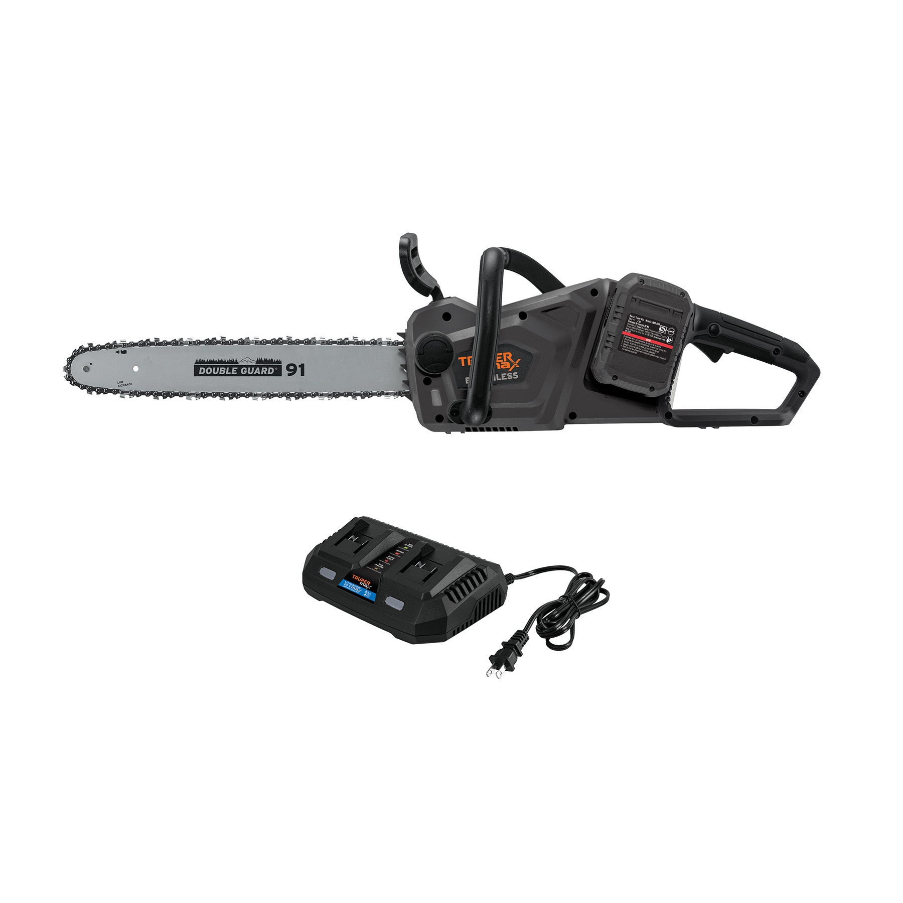 Motosierra inalámbrica 40V, sin carbones, Truper MAX